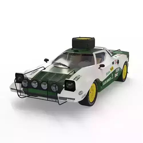 Lancia Stratos rally version 3D model