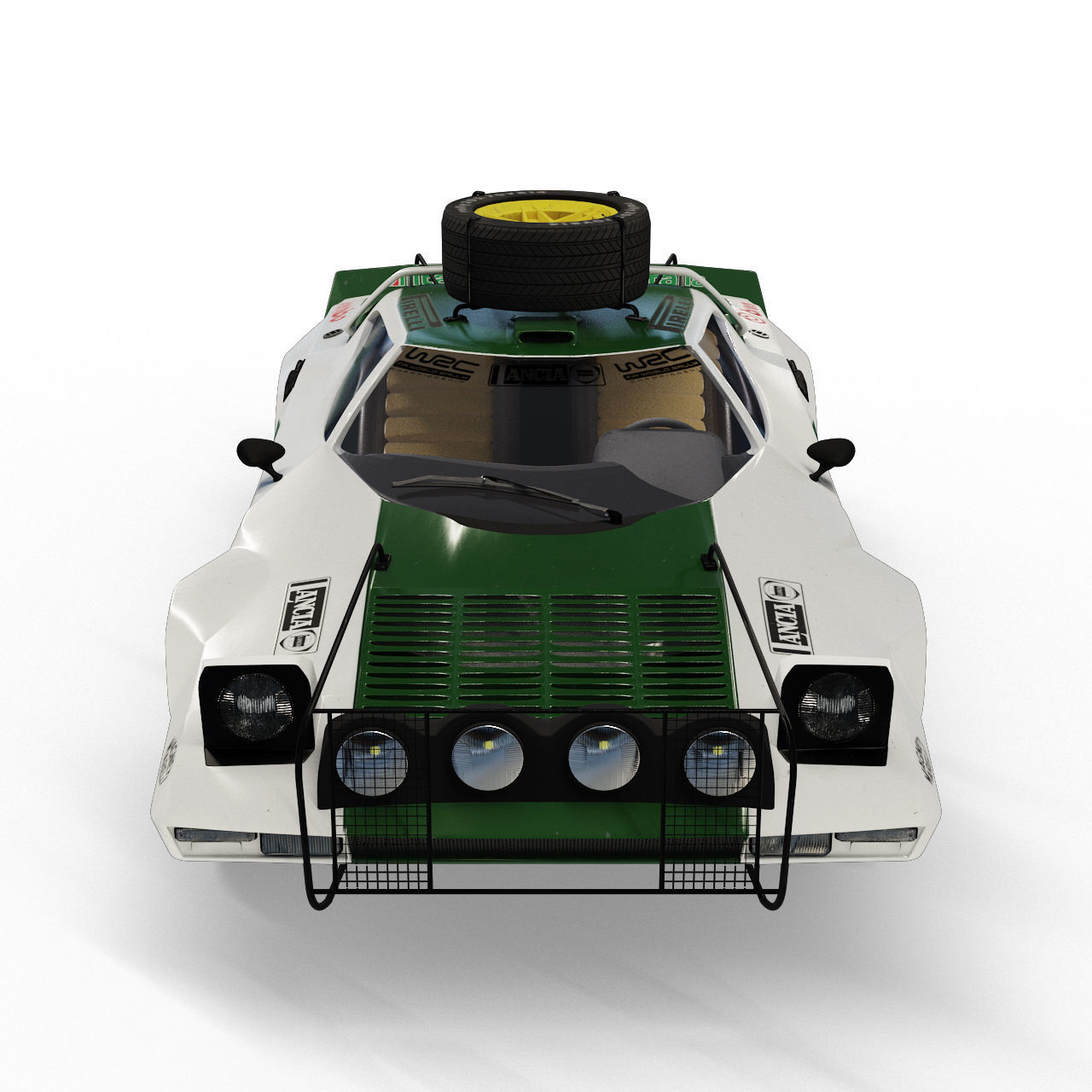 Lancia Stratos rally version 3D model_8