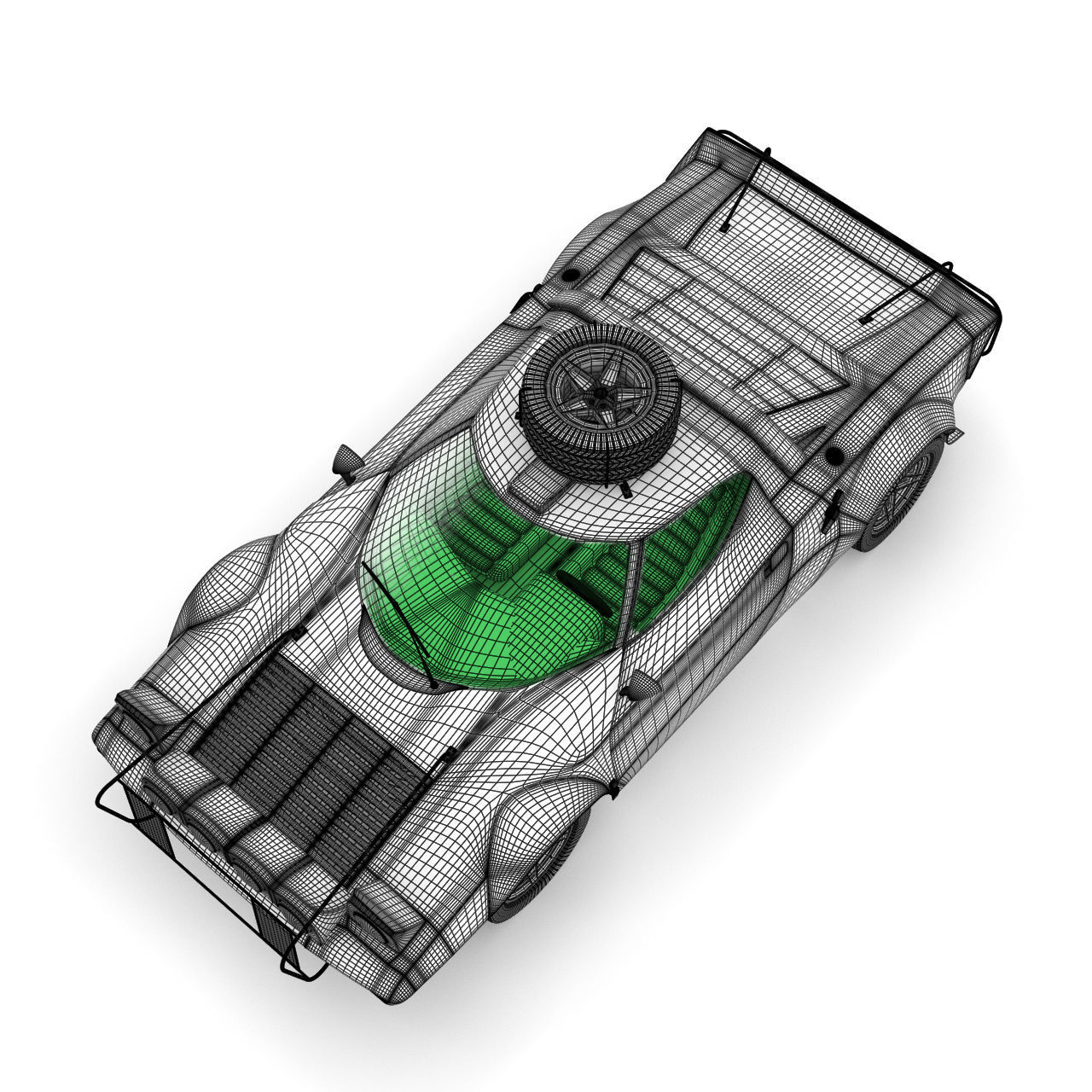 Lancia Stratos rally version 3D model_15