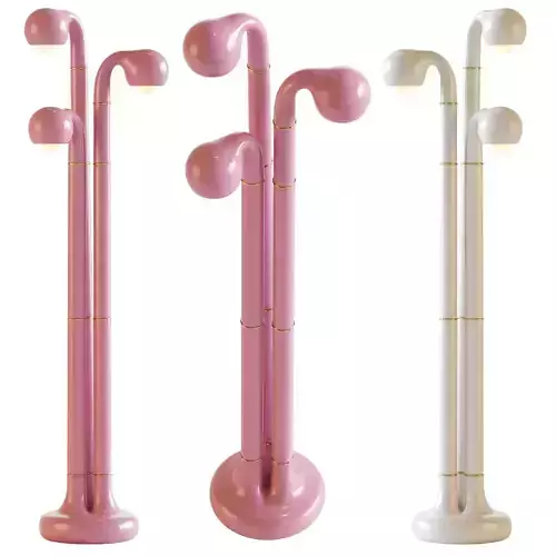 3 Globe Floor Lamp 3D model