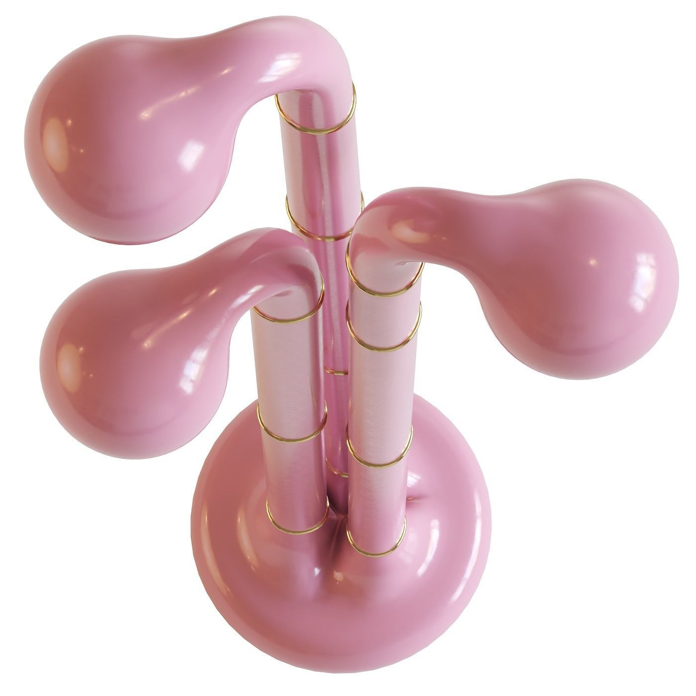 3 Globe Floor Lamp 3D model_1