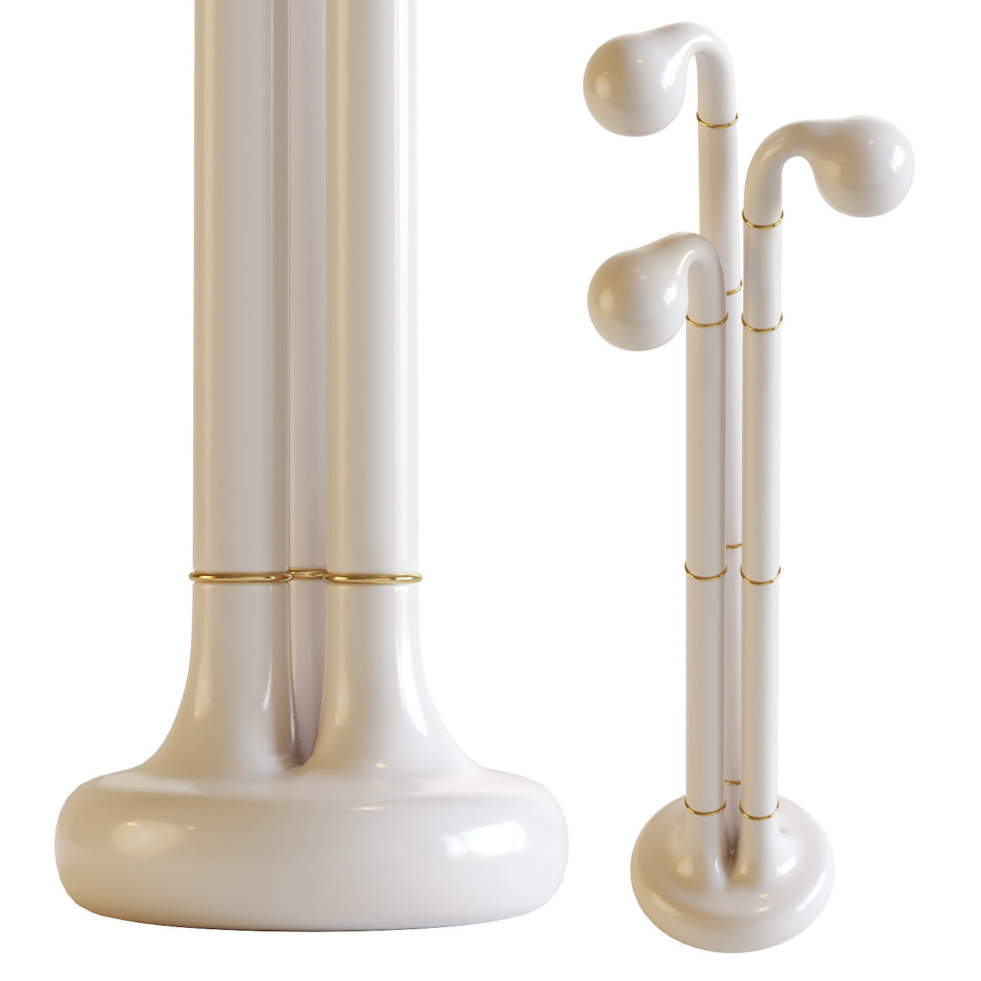 3 Globe Floor Lamp 3D model_11