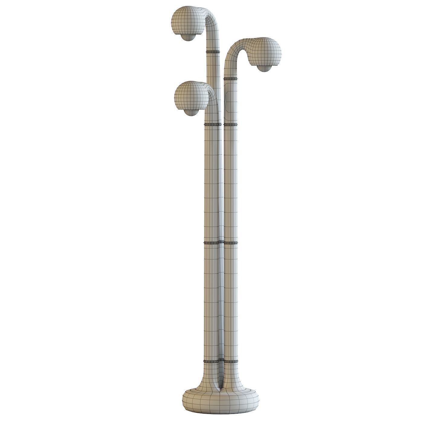 3 Globe Floor Lamp 3D model_13