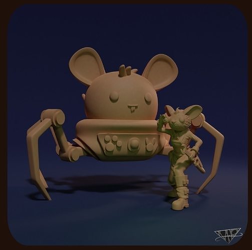 Mice Mech and Mechanic Free 3D print model