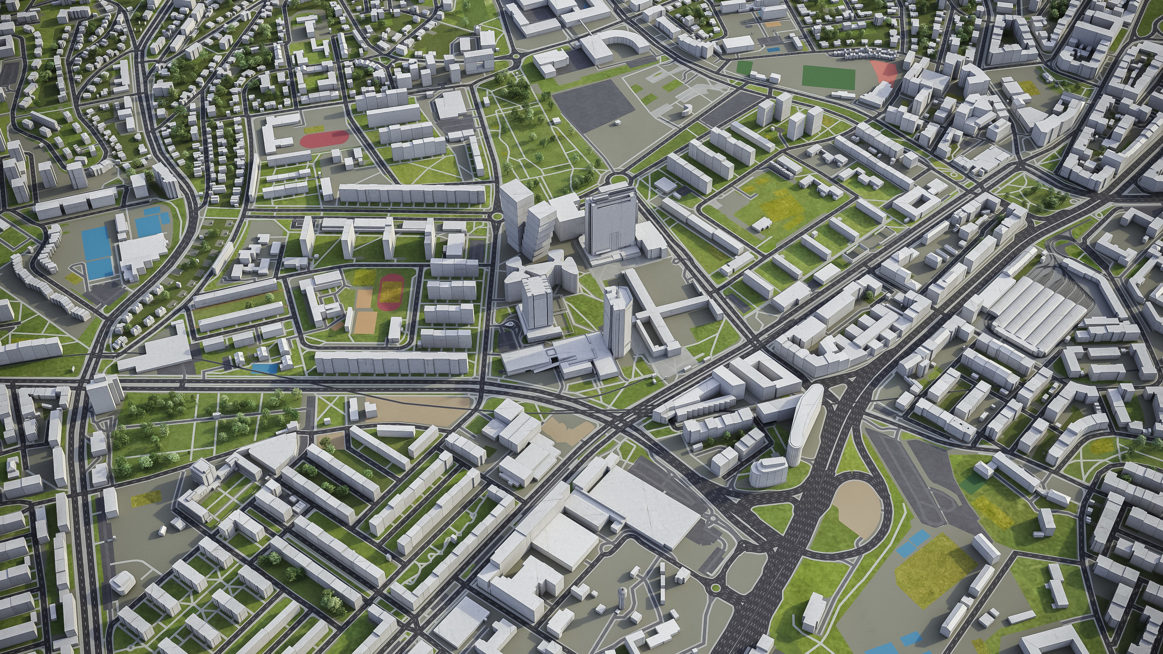 Prague Low-poly 3D model_26