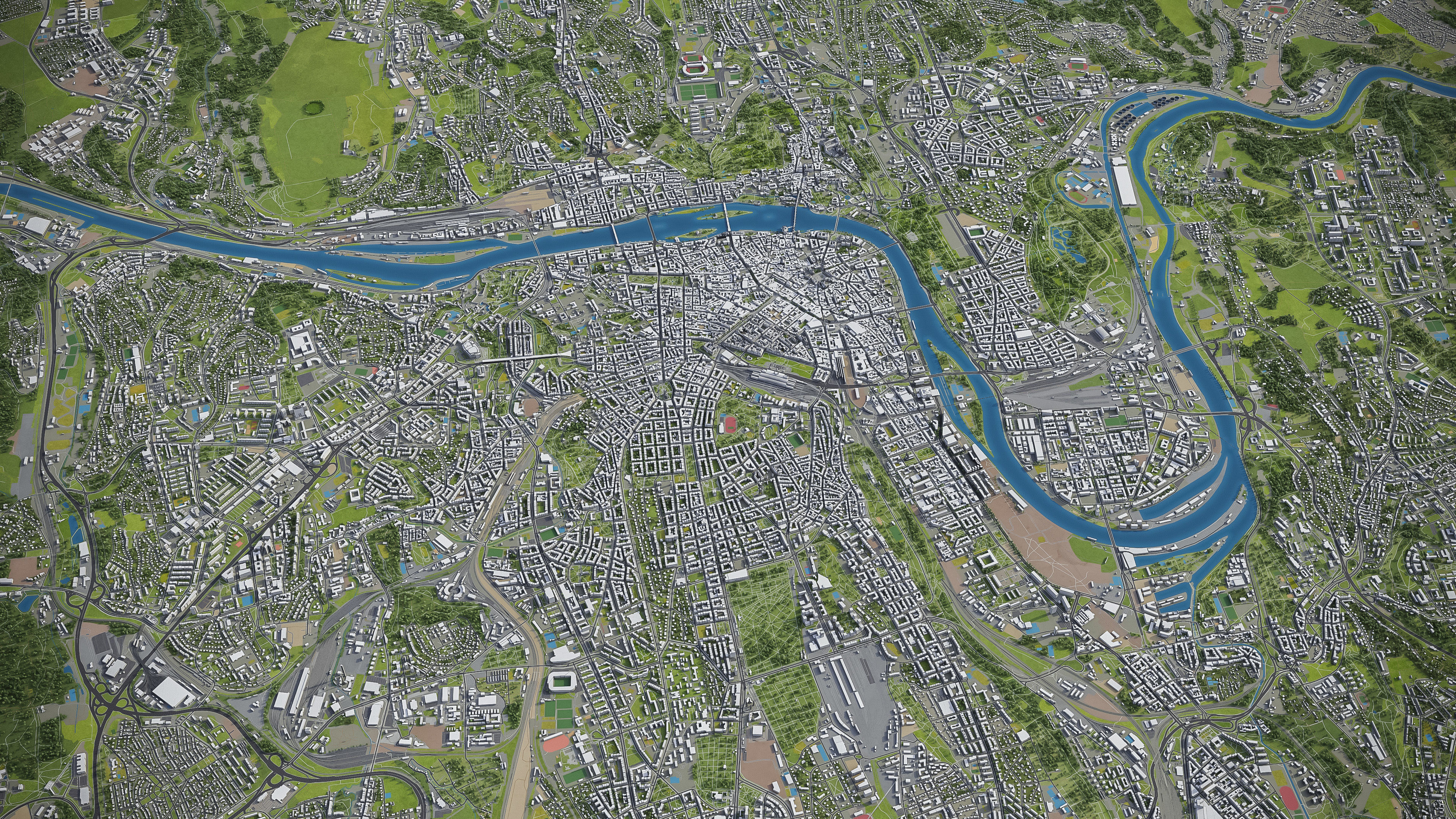 Prague Low-poly 3D model_23