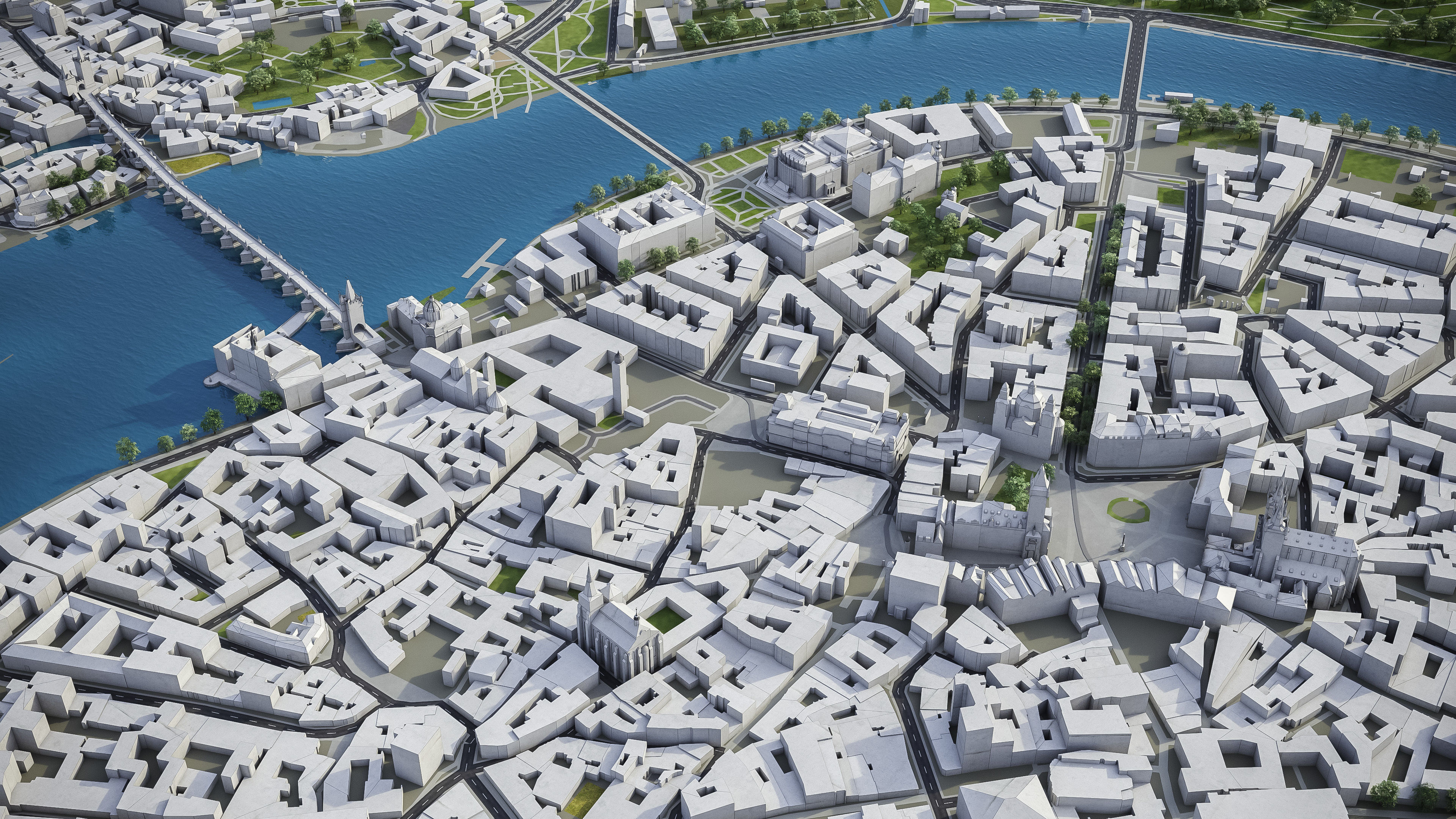 Prague Low-poly 3D model_11