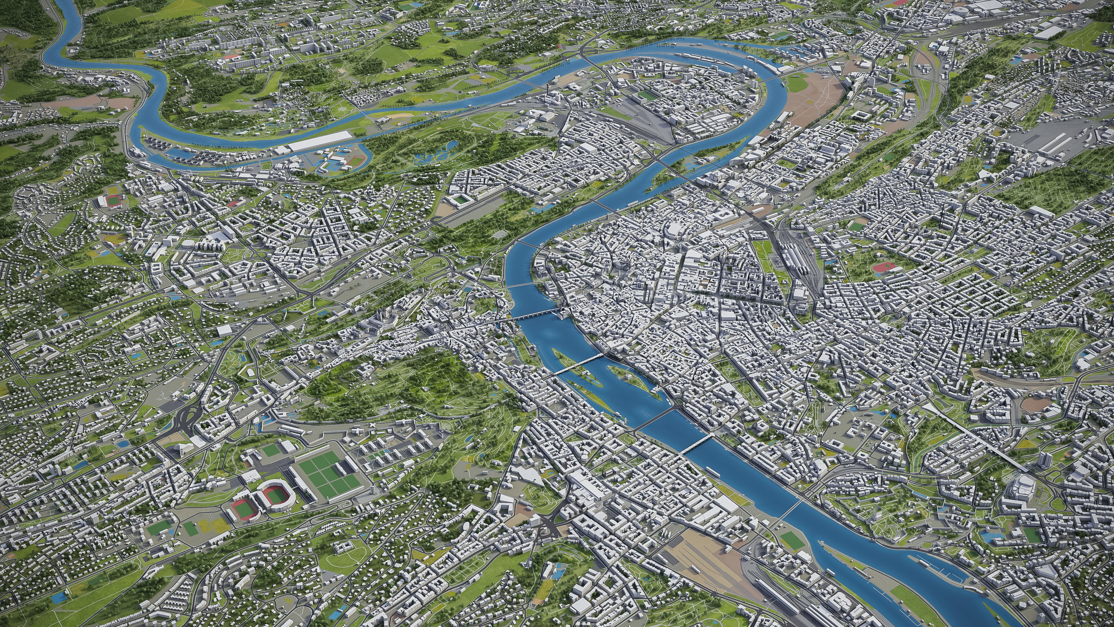 Prague Low-poly 3D model_25