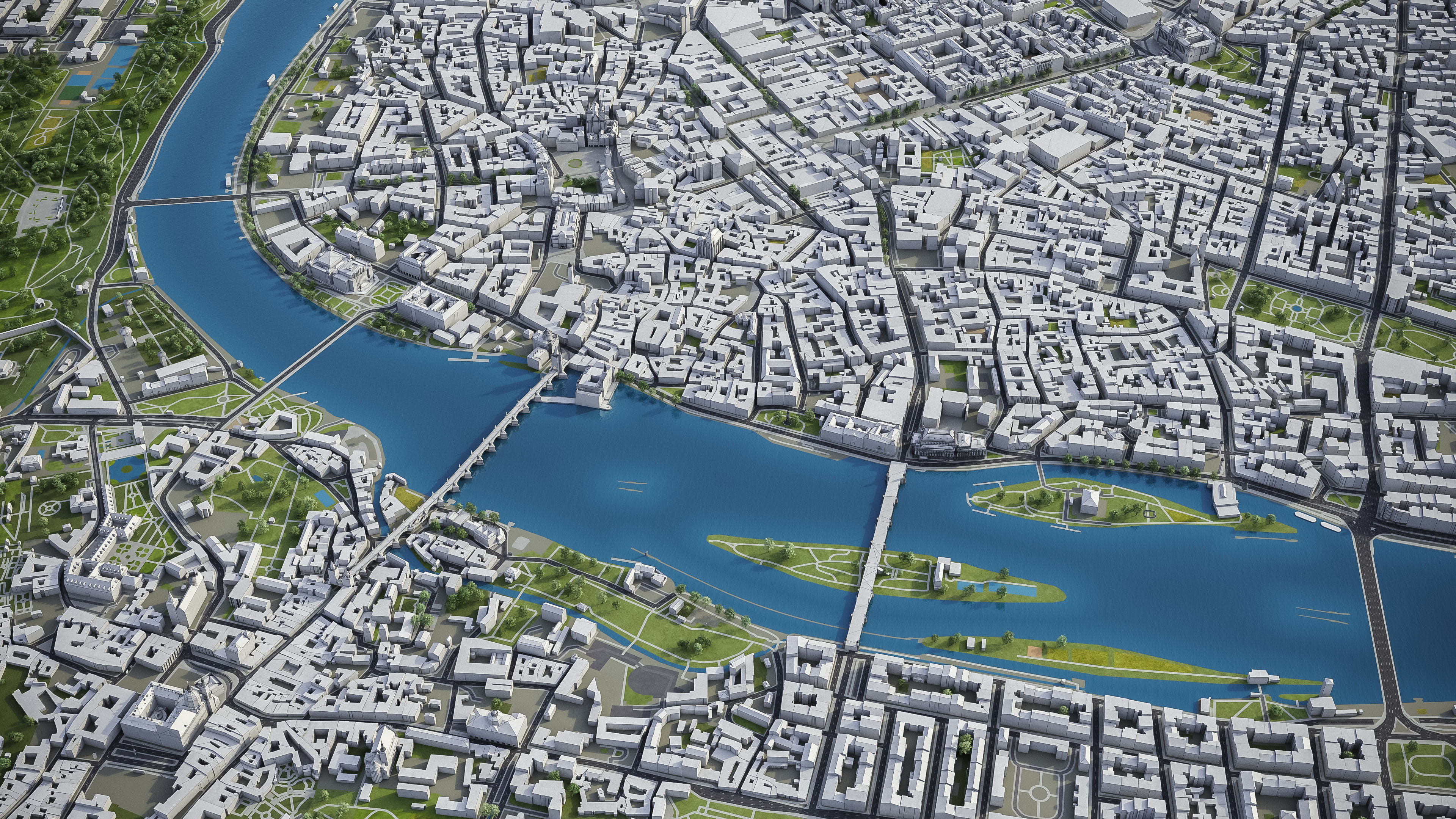 Prague Low-poly 3D model_8