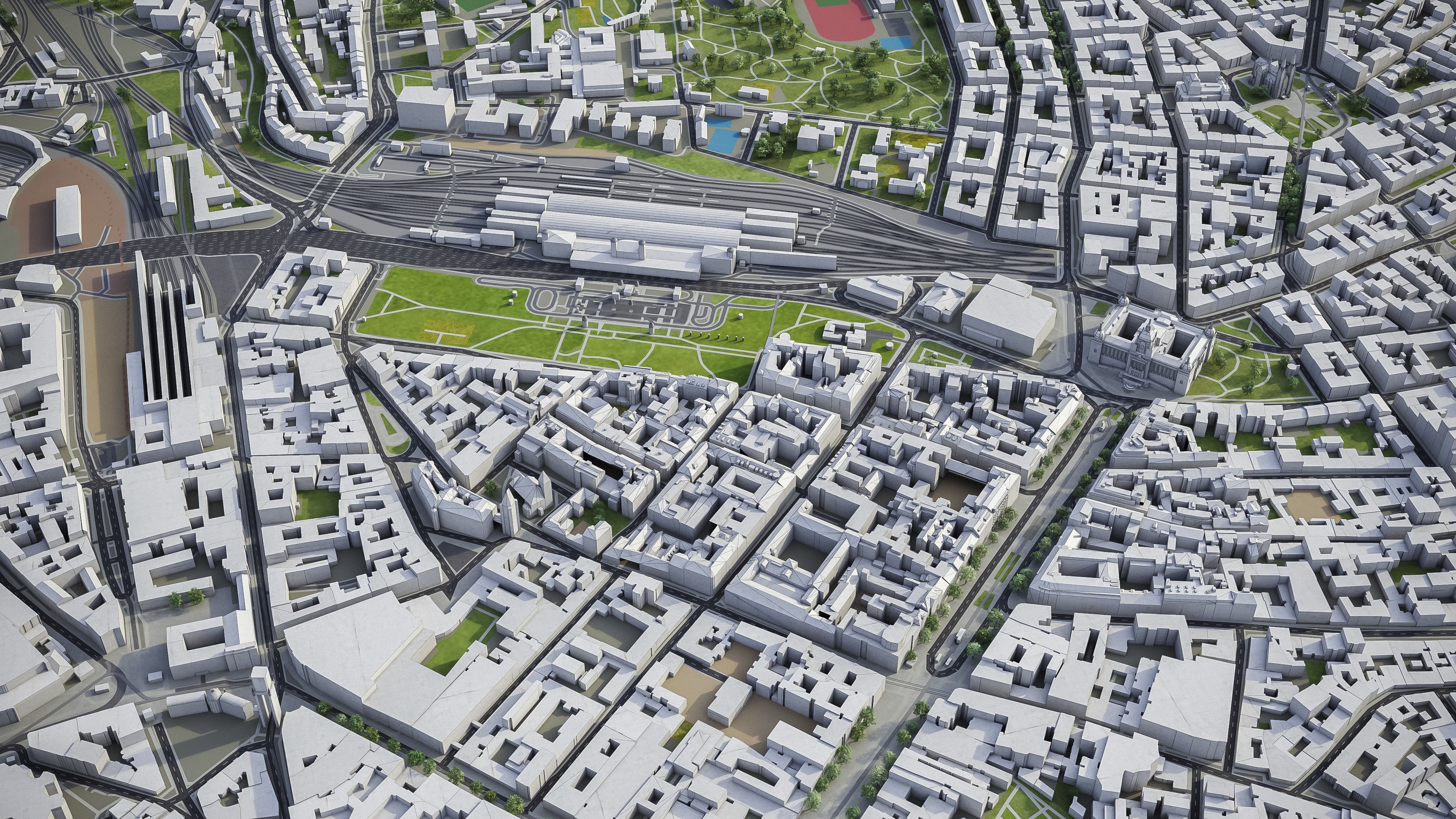 Prague Low-poly 3D model_6