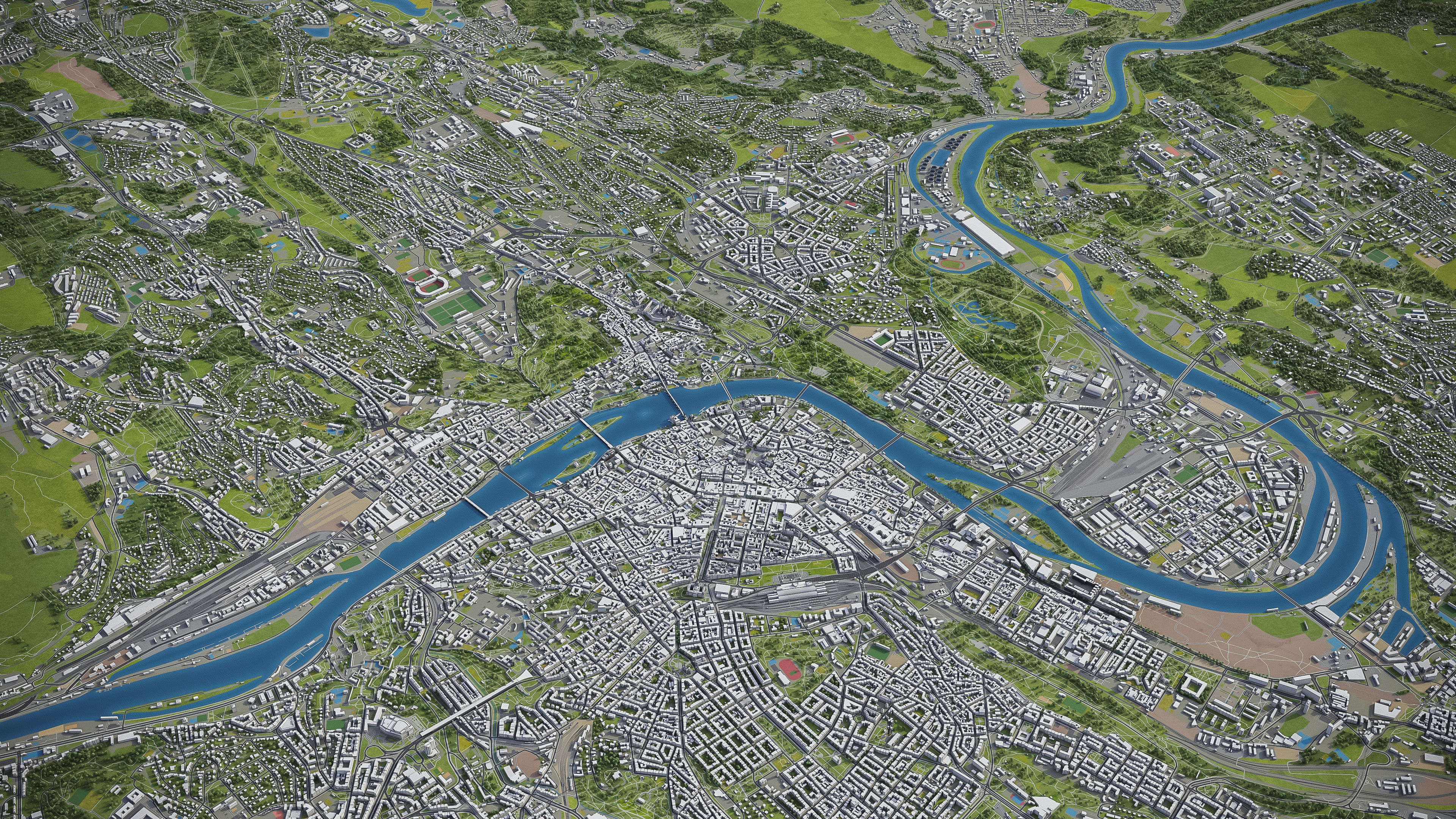 Prague Low-poly 3D model_22