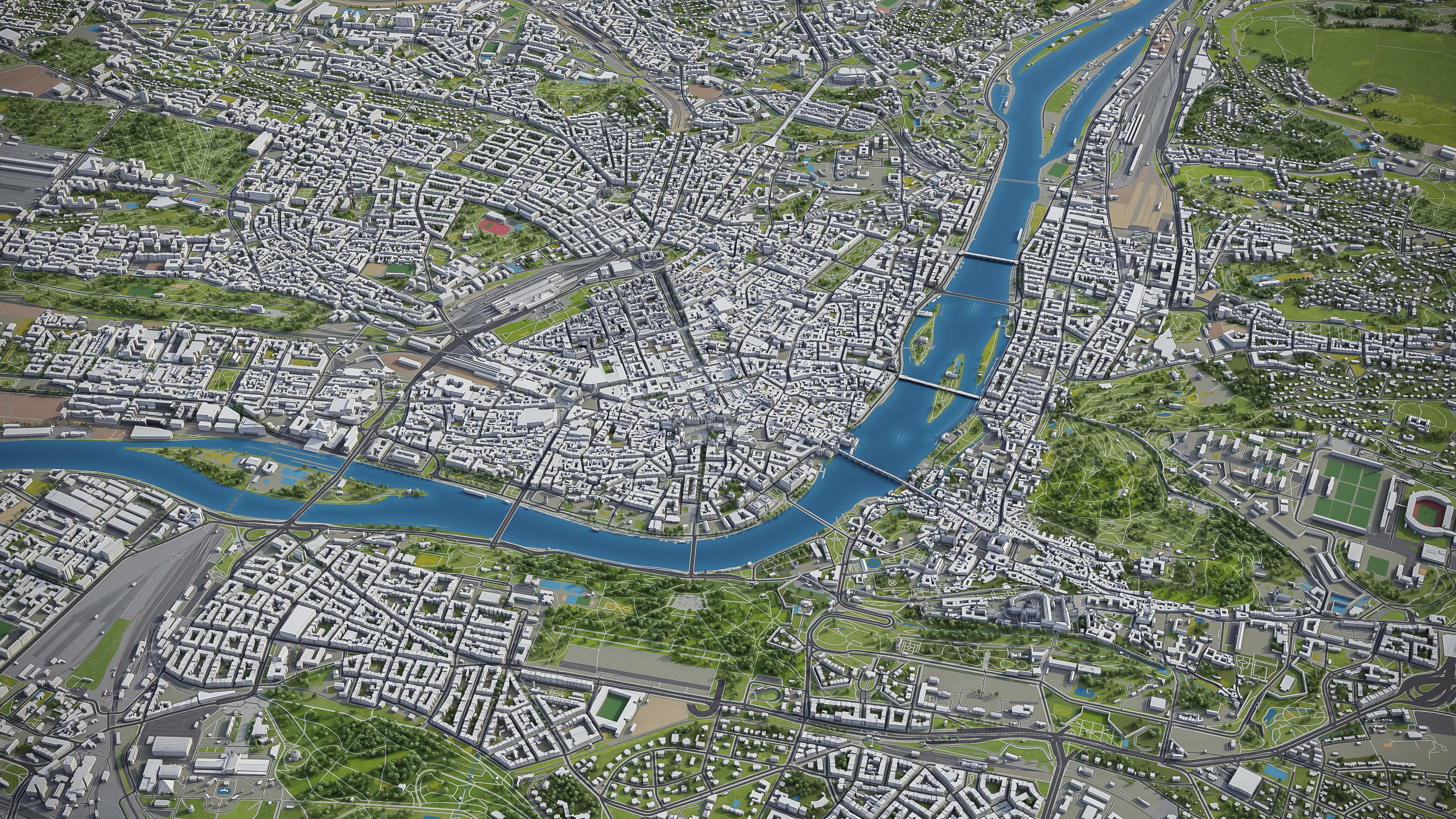 Prague Low-poly 3D model_21