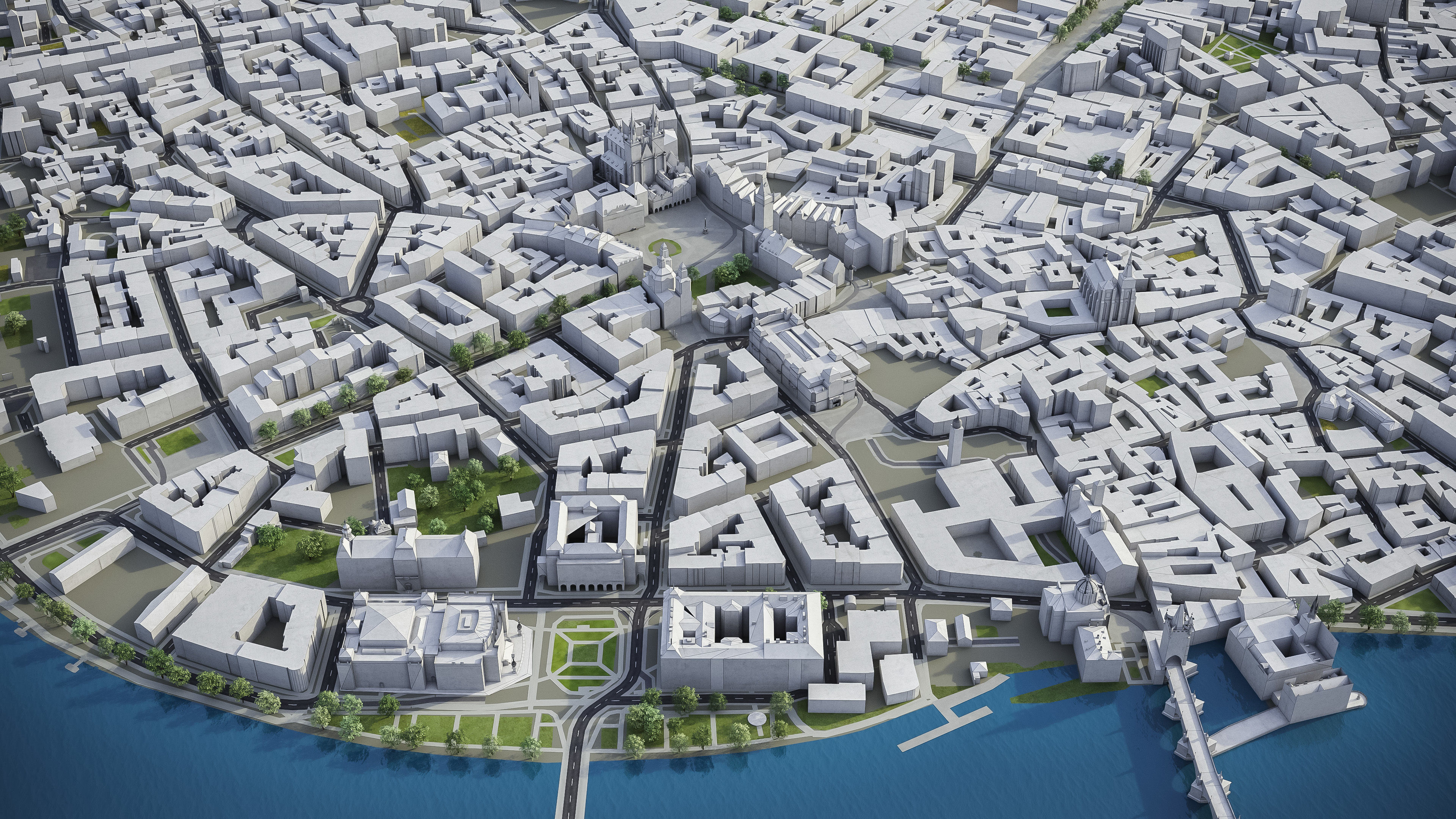 Prague Low-poly 3D model_10