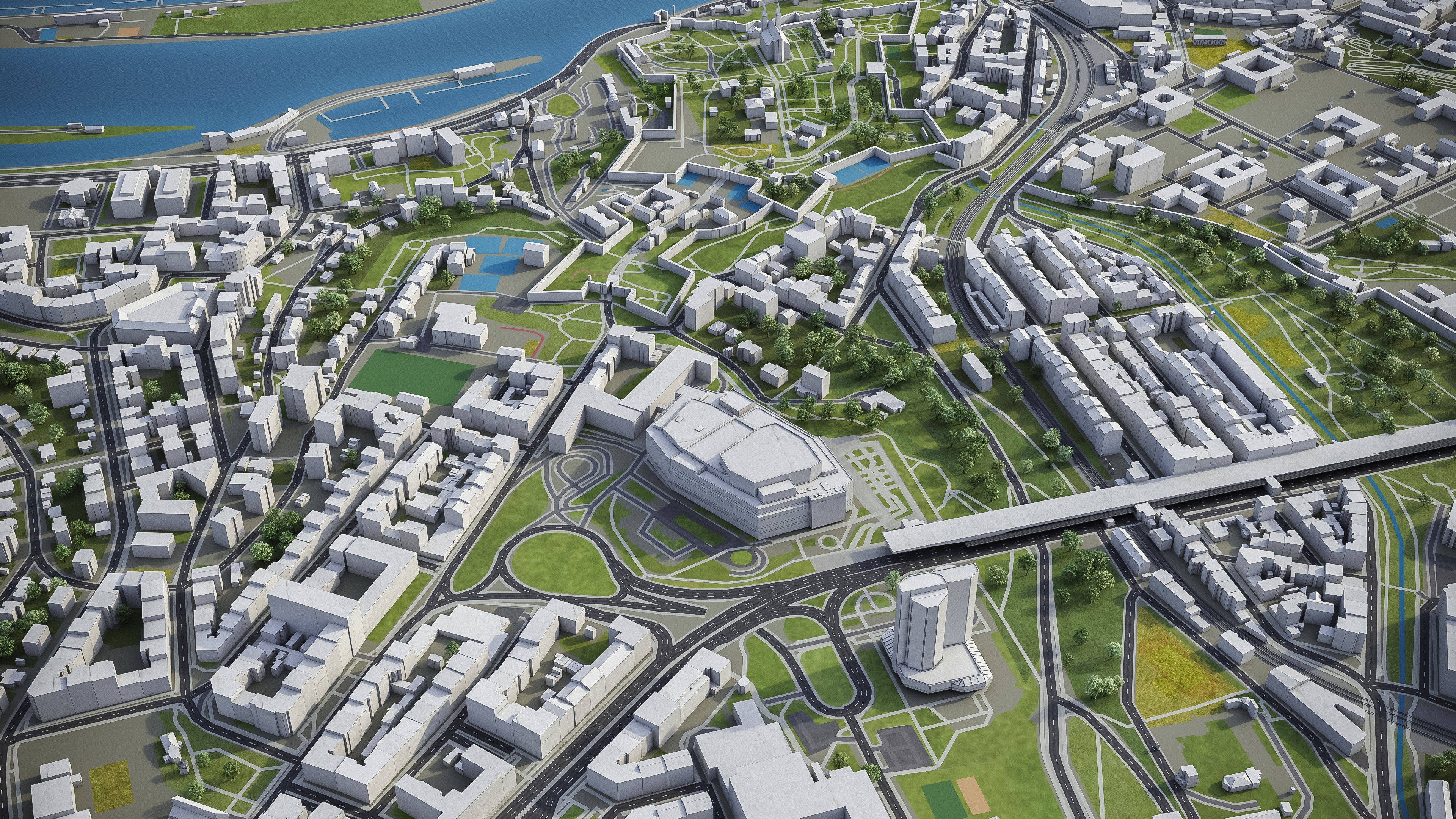 Prague Low-poly 3D model_27