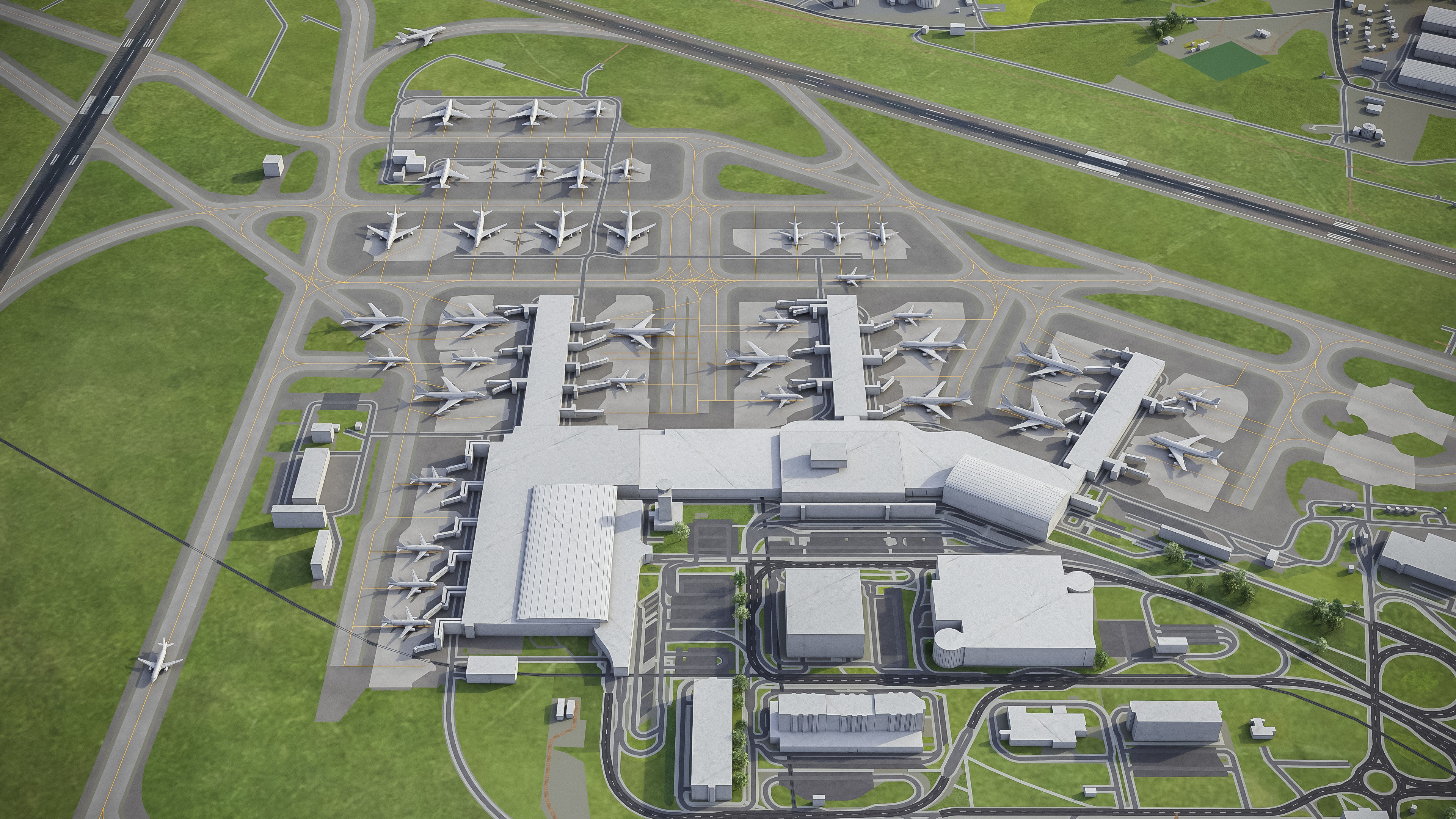 Prague Low-poly 3D model_34