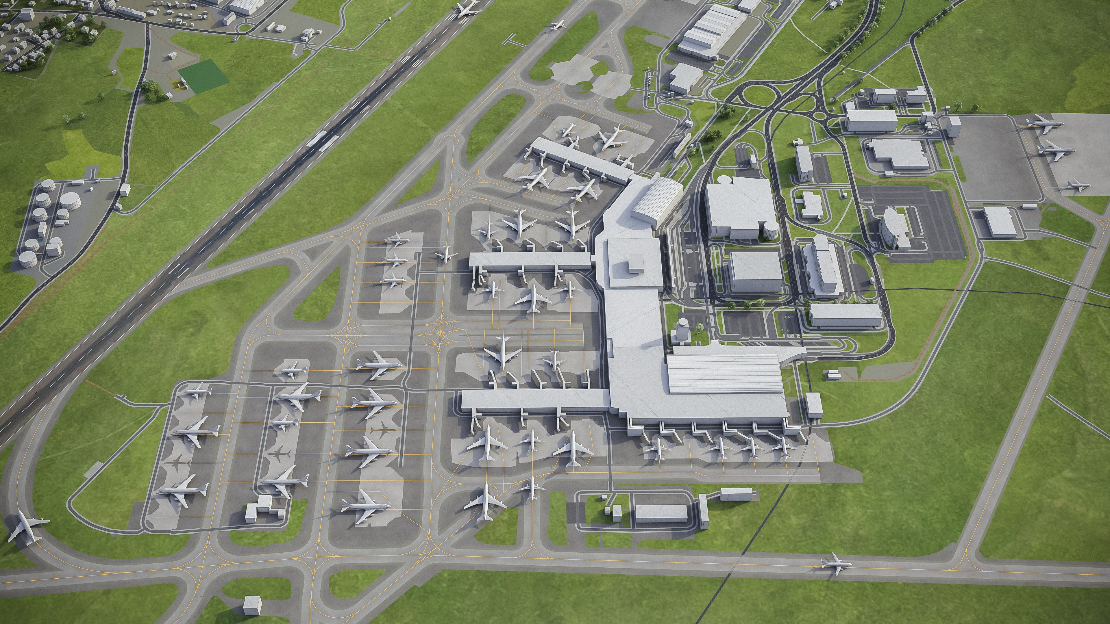 Prague Low-poly 3D model_29