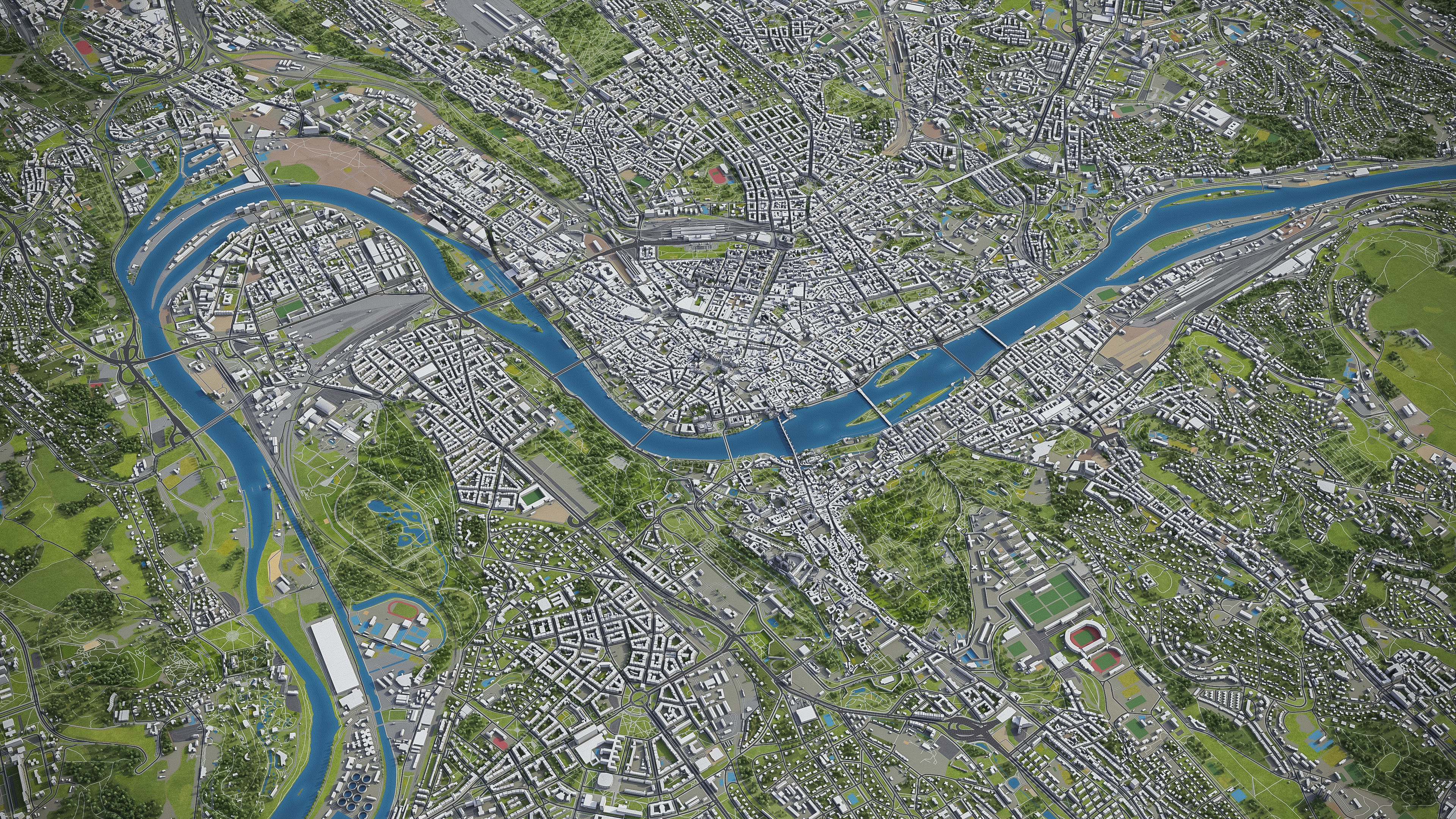 Prague Low-poly 3D model_24