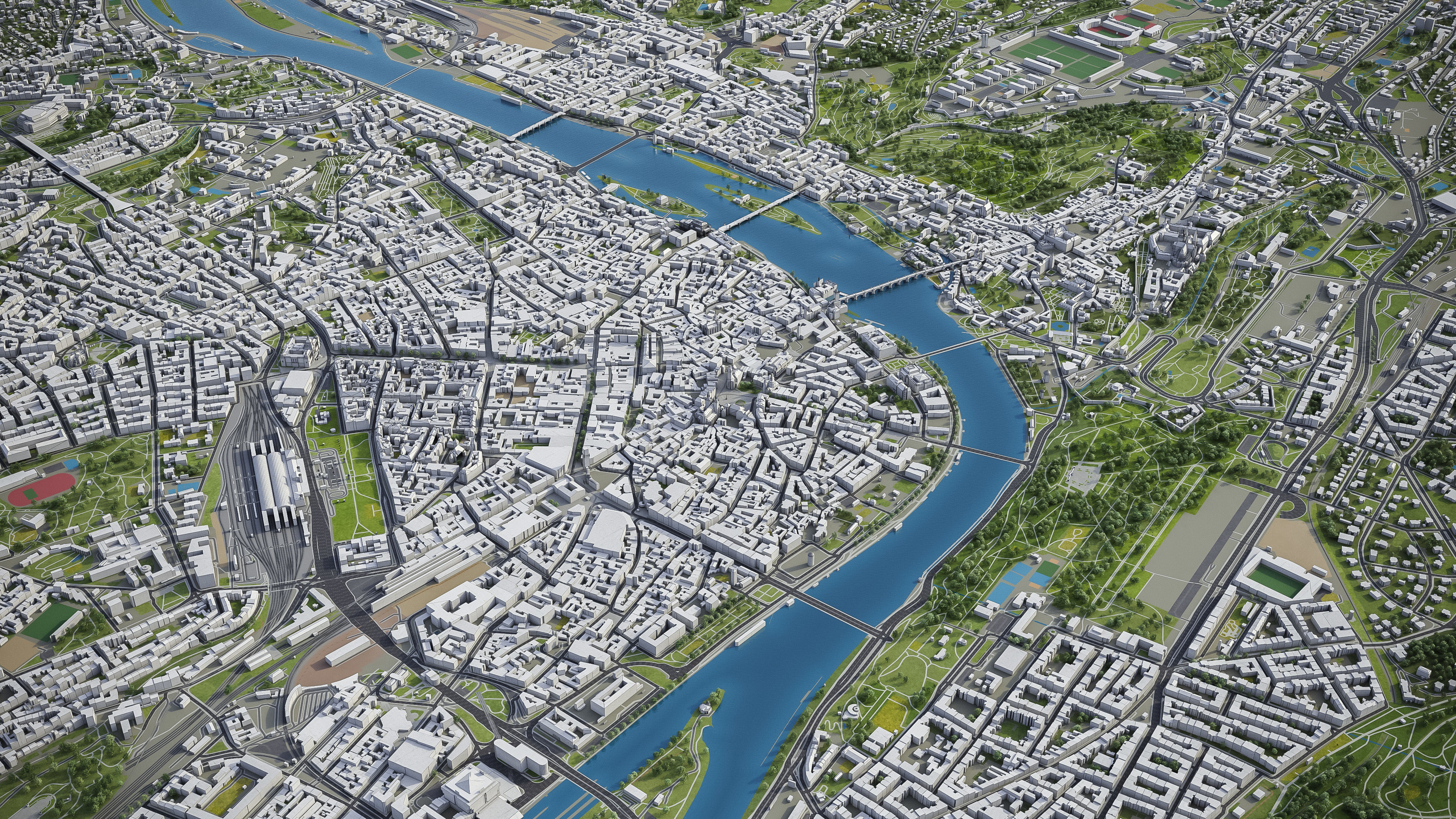 Prague Low-poly 3D model_20