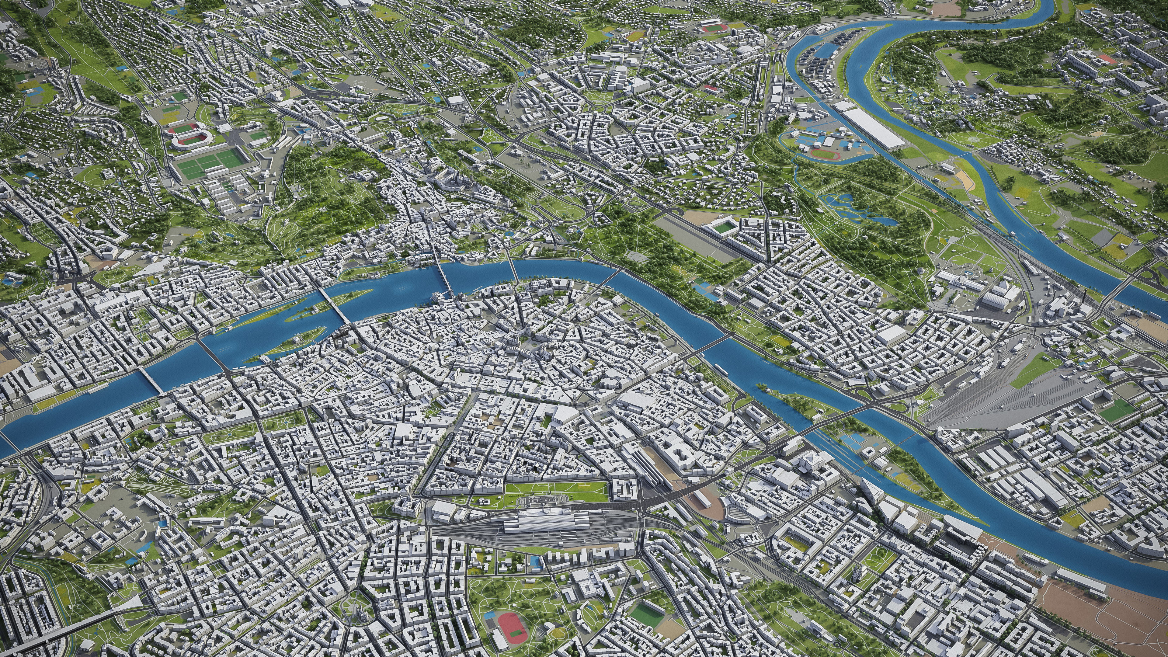 Prague Low-poly 3D model_19