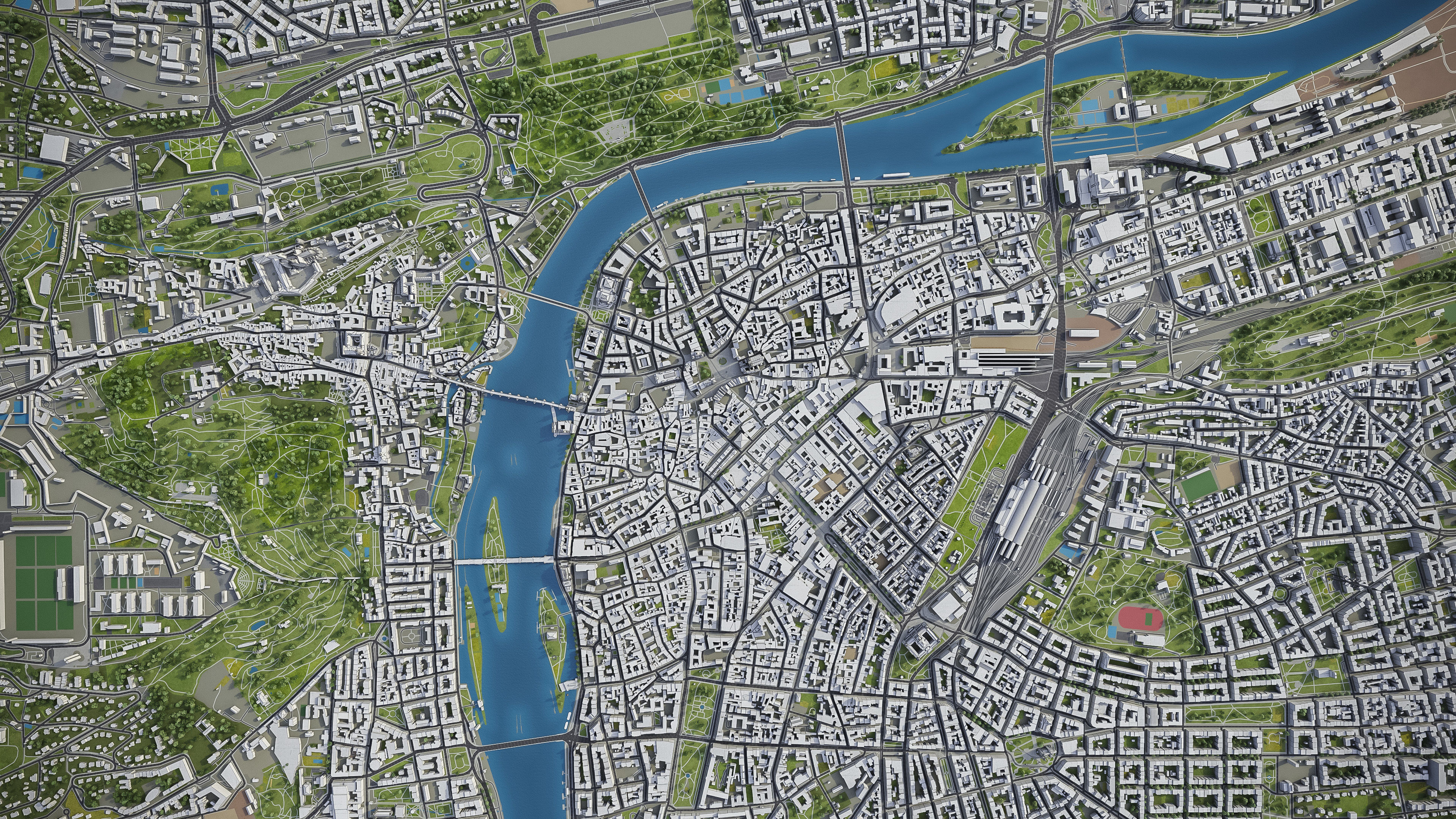 Prague Low-poly 3D model_14