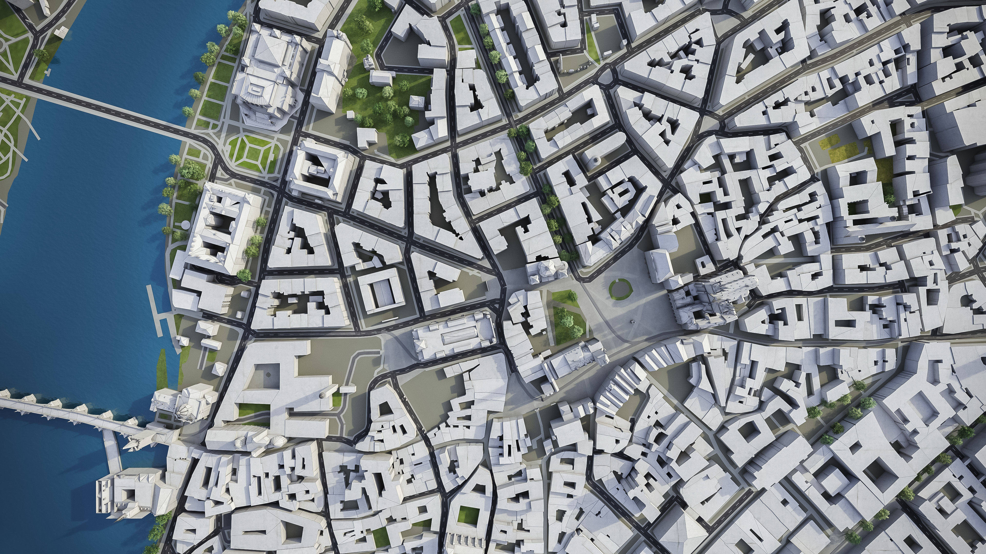 Prague Low-poly 3D model_12