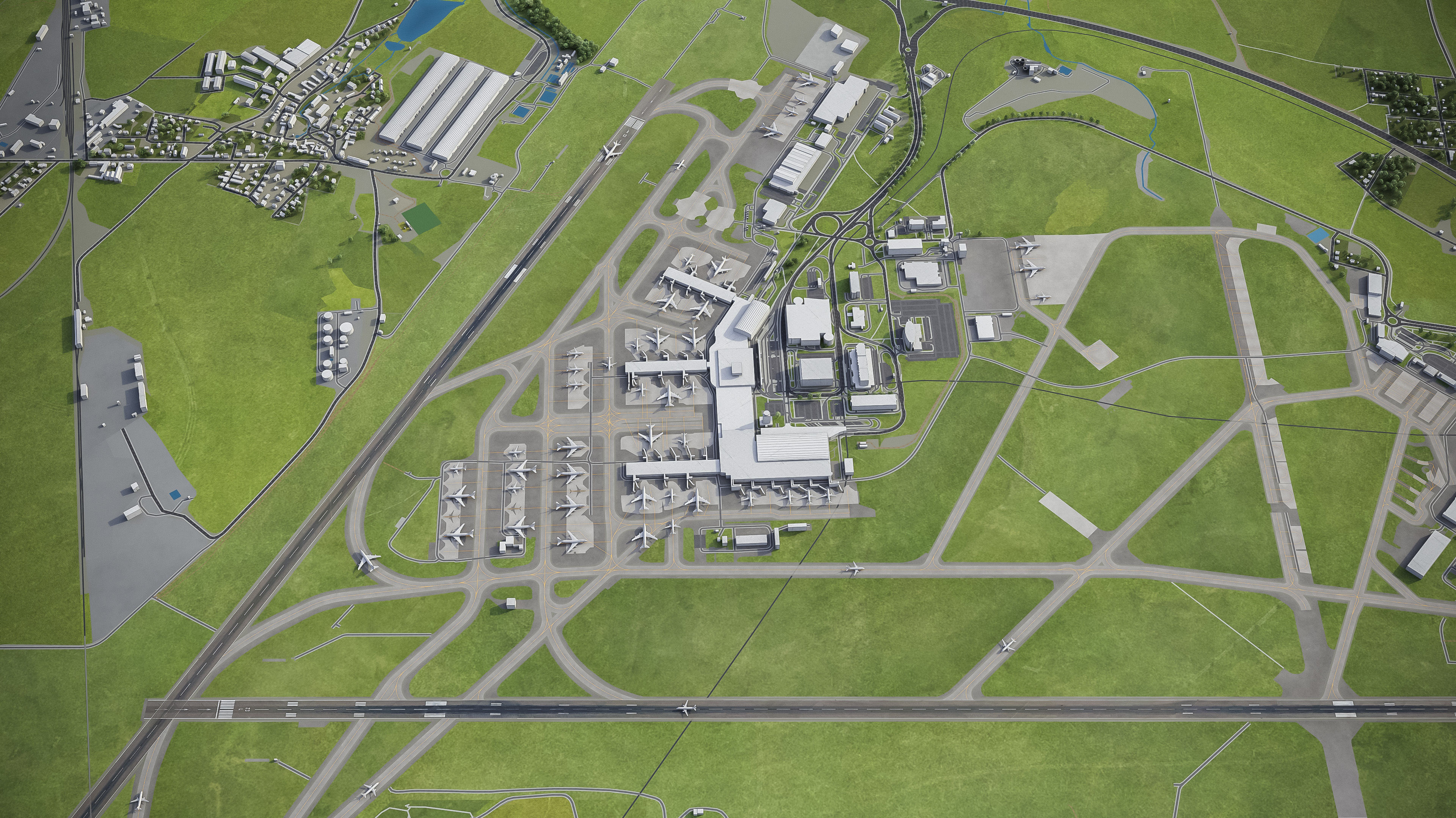 Prague Low-poly 3D model_36