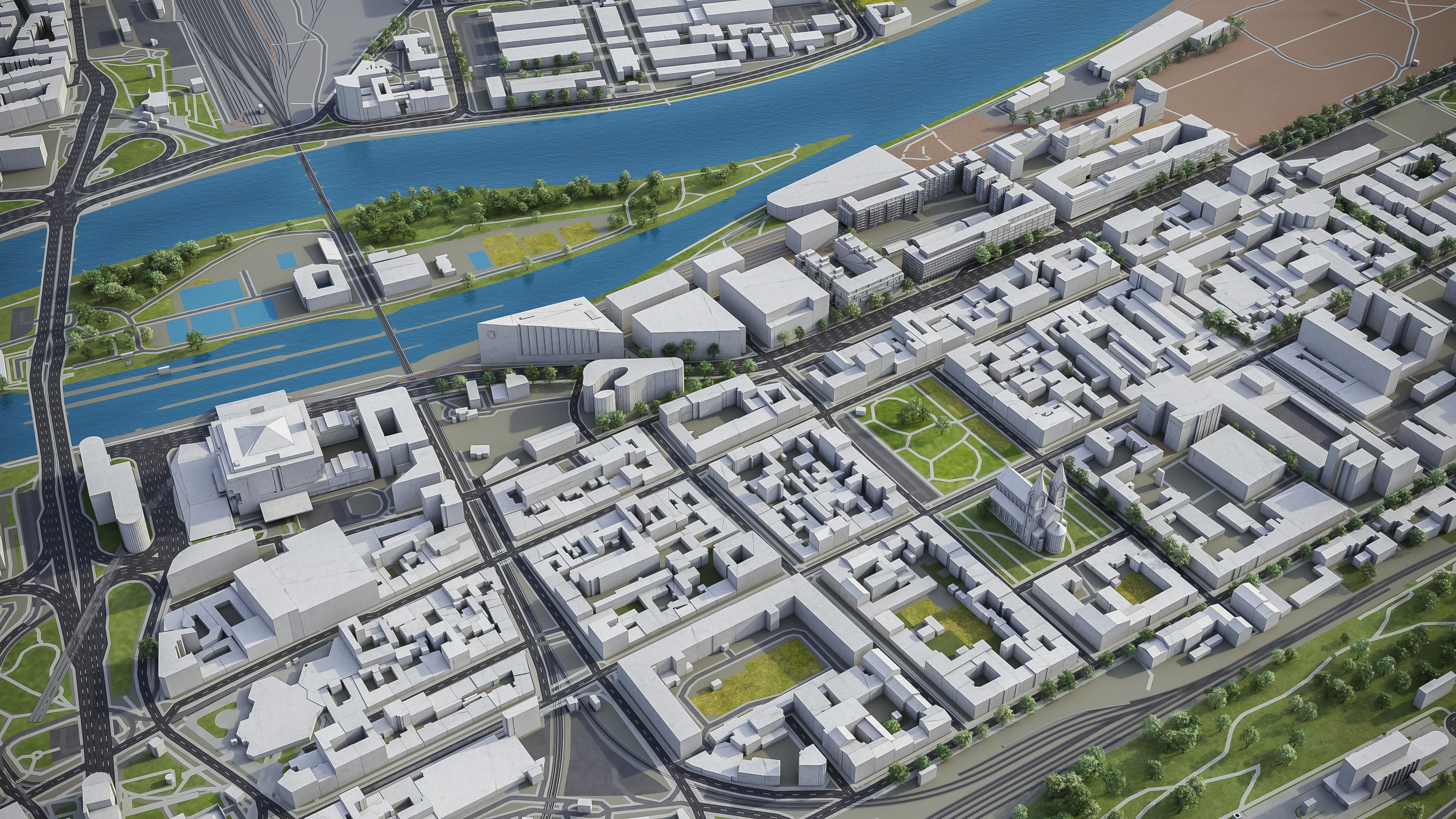 Prague Low-poly 3D model_28