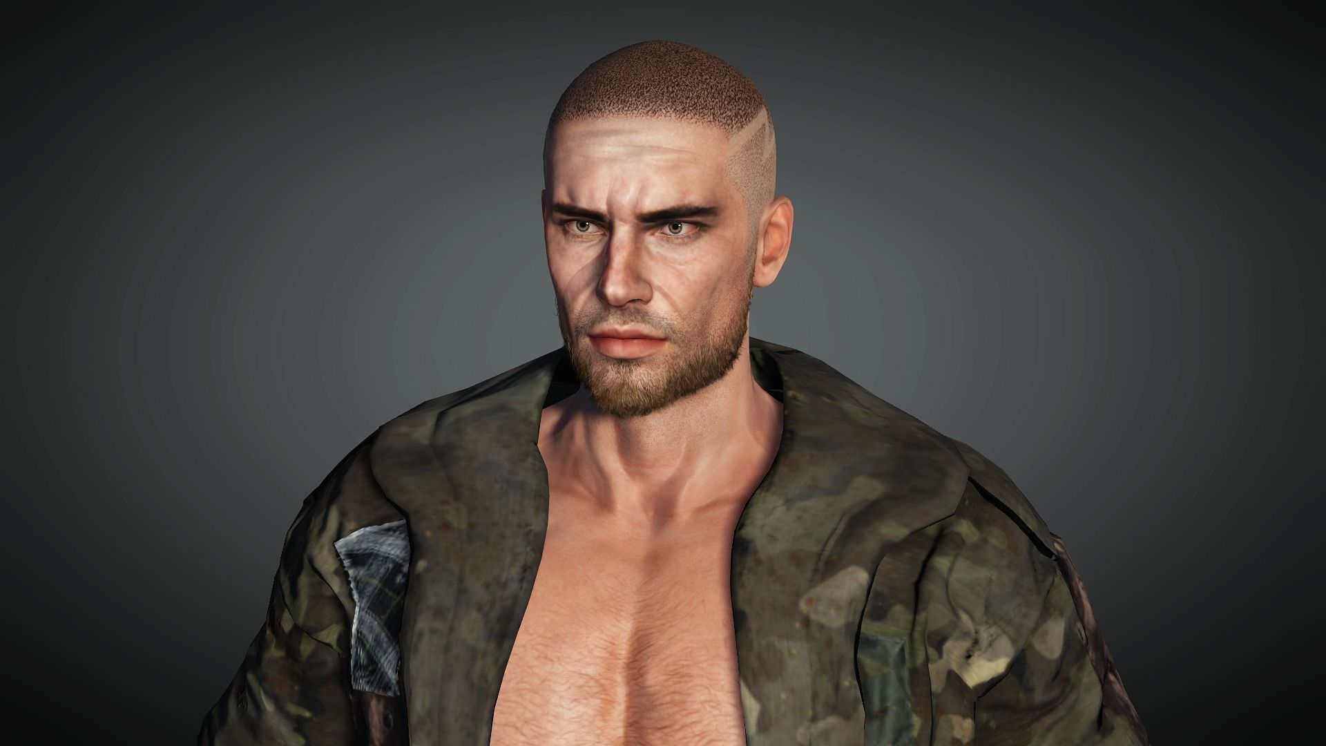 AAA Apocalypse Male Character 10 Low-poly 3D model_16