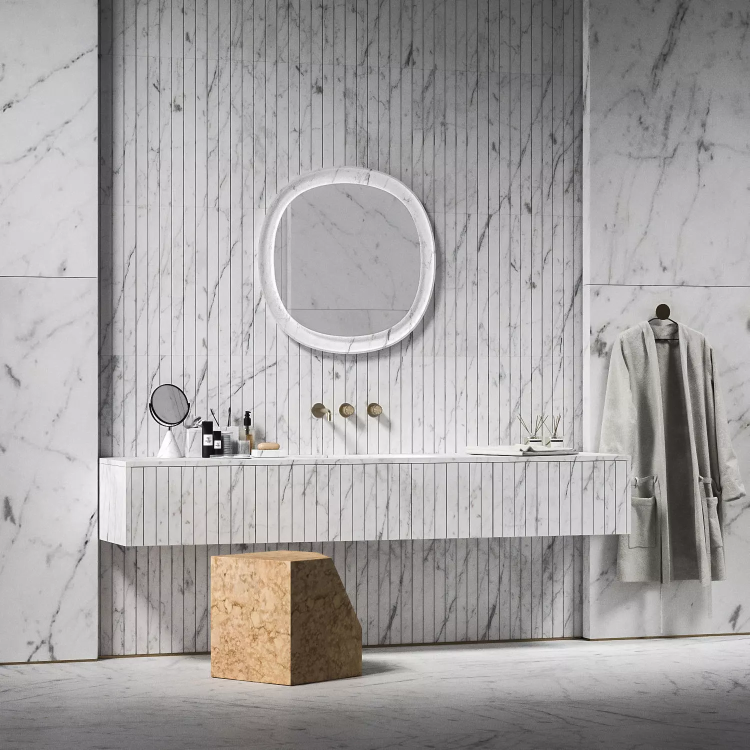 SBR-SLVTR-2 Bathroom scene 3D model