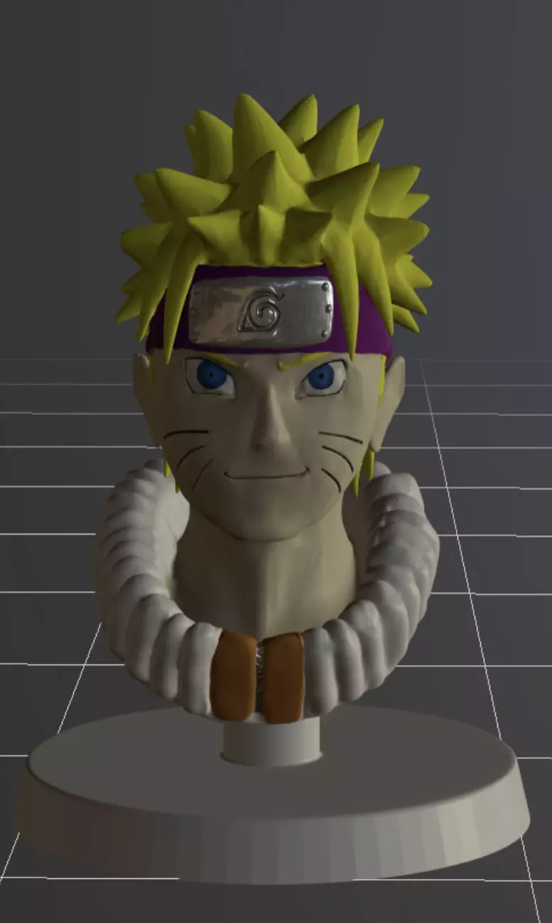 Bust Naruto Uzumaki 3D print model