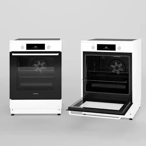 Cylinda oven-induction hob combo 3D model 