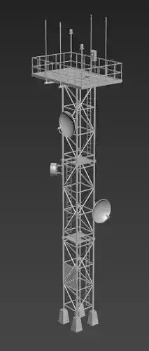 machine radio tower with antennas
