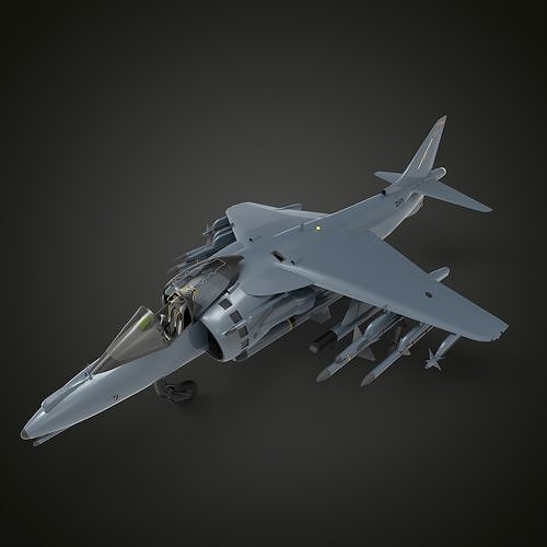 harrier jet fighter 3D model