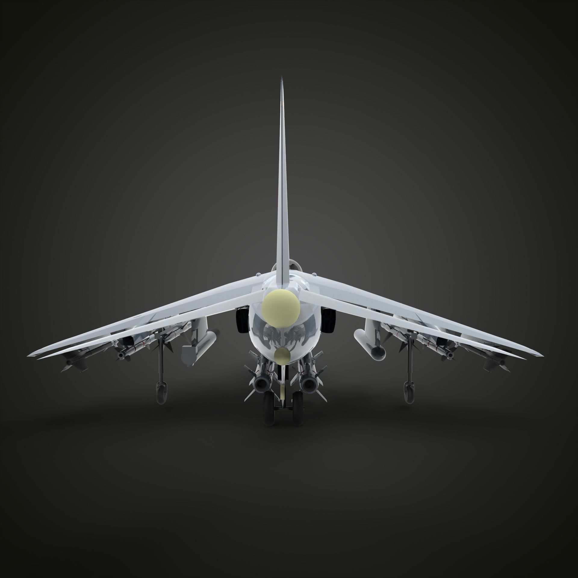 harrier jet fighter 3D model_4