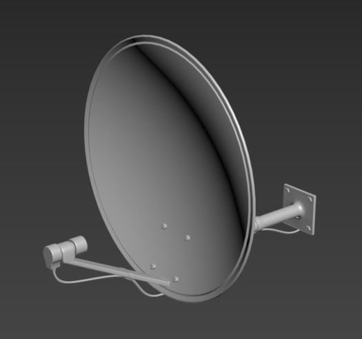 machine satellite dish free 3D model 3D printable | CGTrader