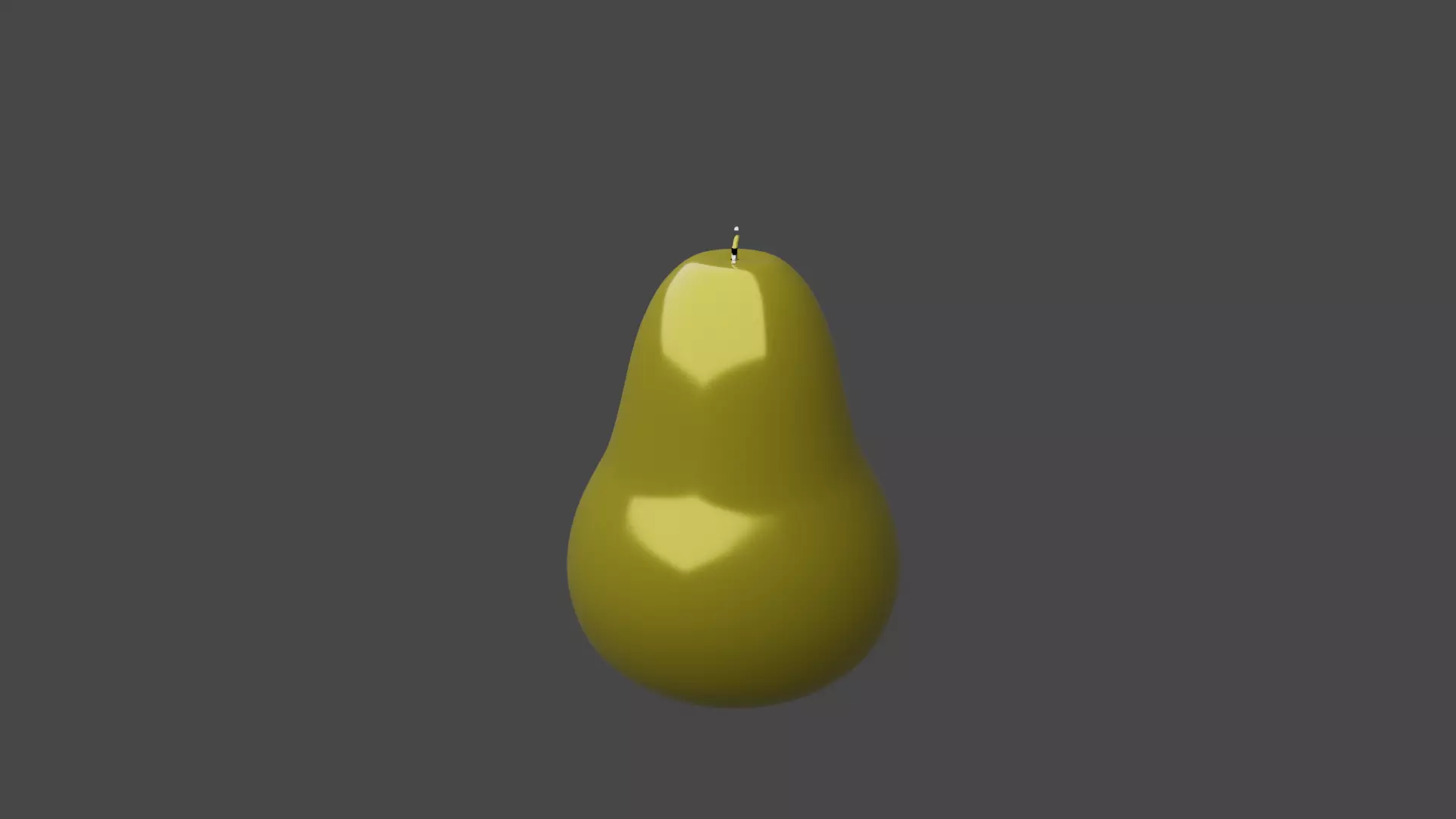 Decorative pear 3D model_0