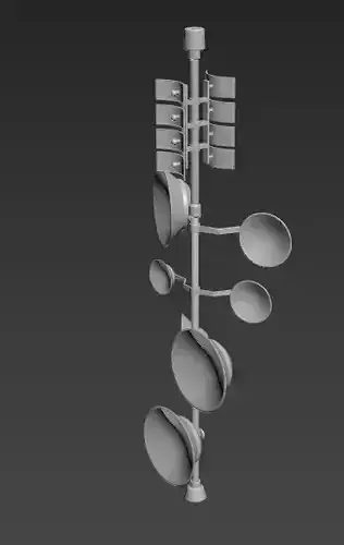 machine traffic light Free 3D print model