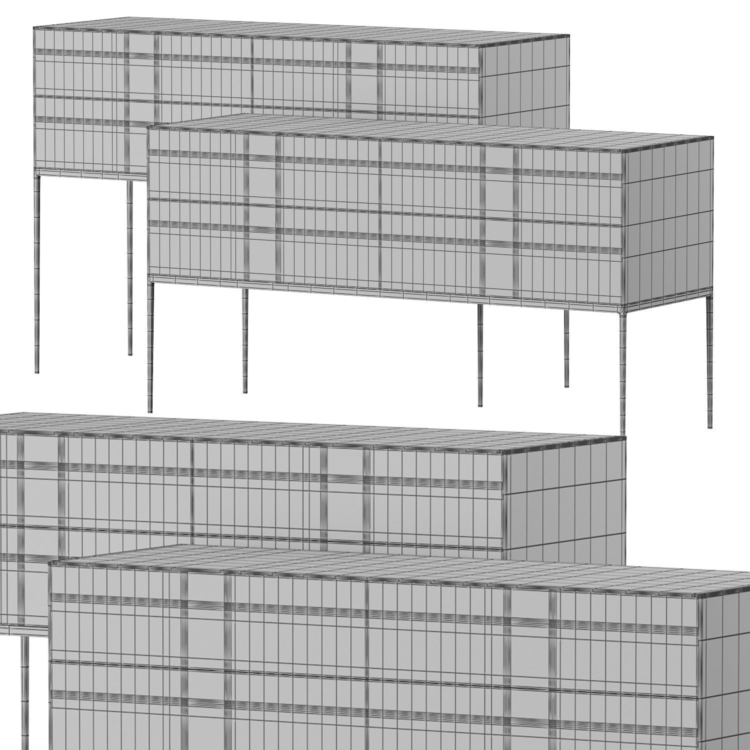 Alcor Console Table 3D model_4