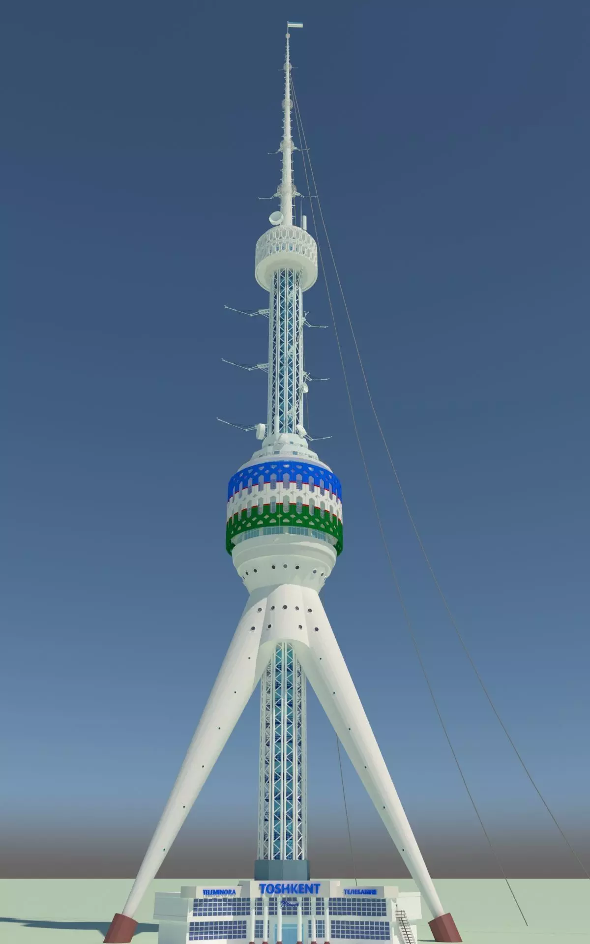 Tashkent TV Tower 3D model_0