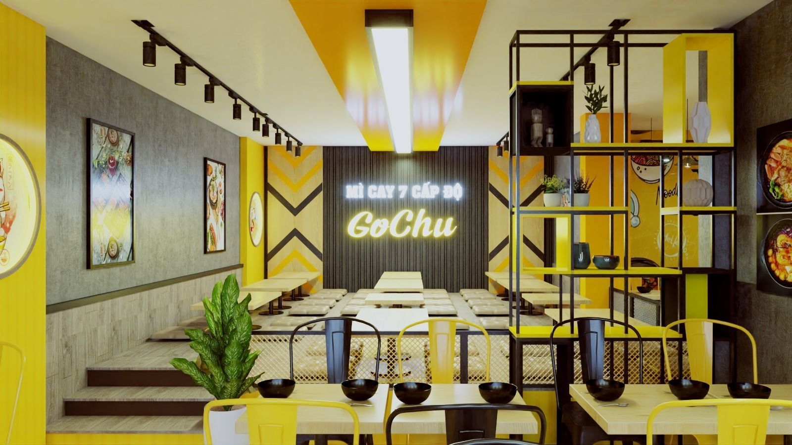 KOREAN NOODLES RESTAURANT 3D model_2