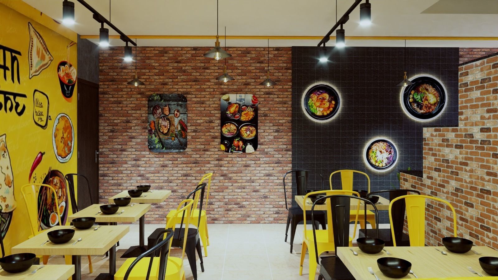 KOREAN NOODLES RESTAURANT 3D model_5