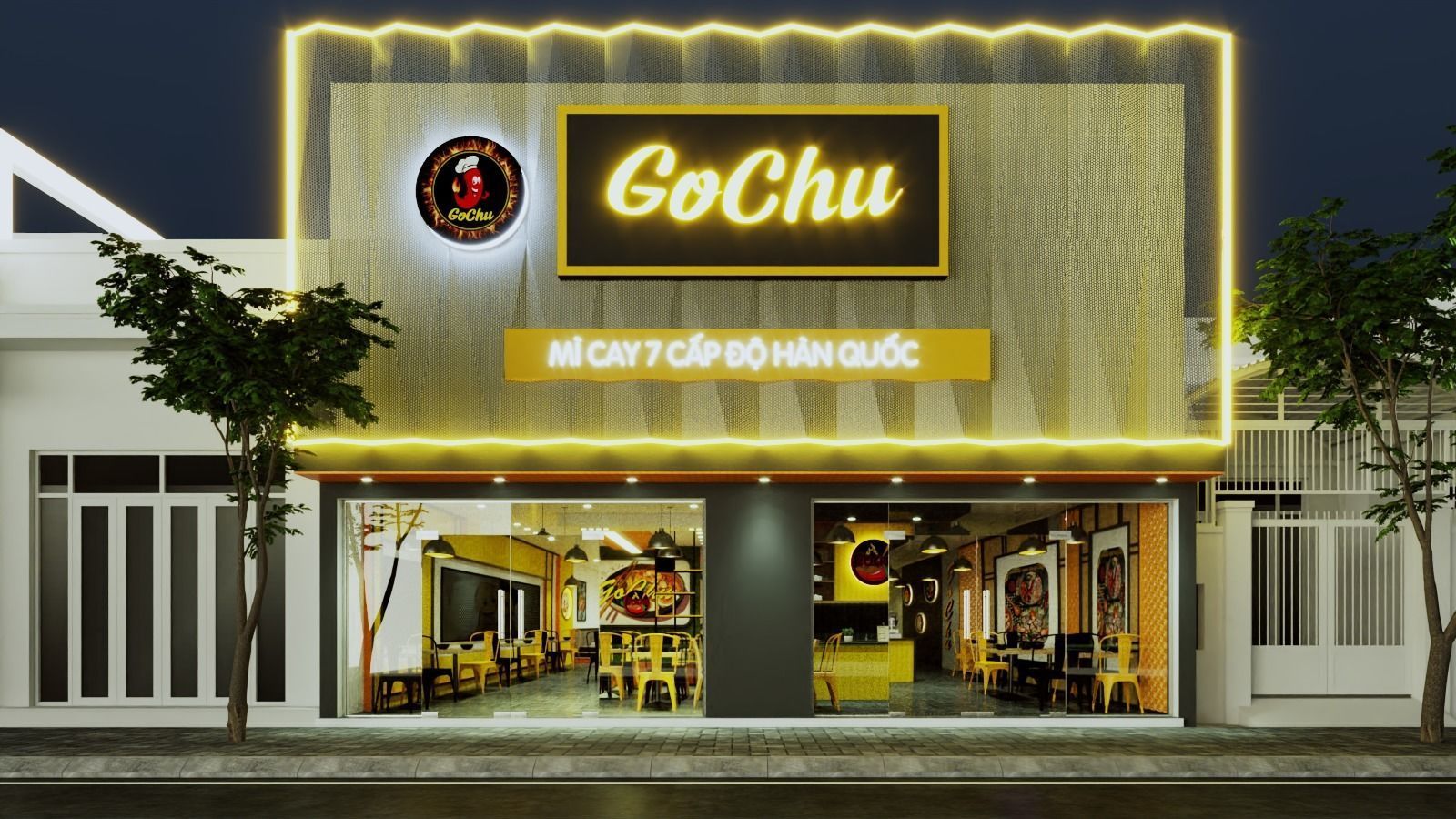 KOREAN NOODLES RESTAURANT 3D model_10