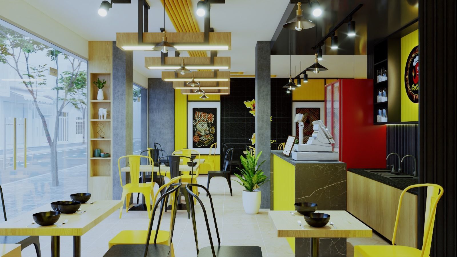 KOREAN NOODLES RESTAURANT 3D model_7