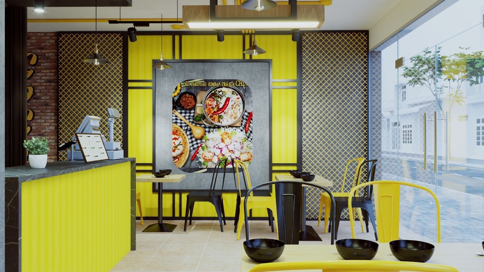 KOREAN NOODLES RESTAURANT 3D model_9