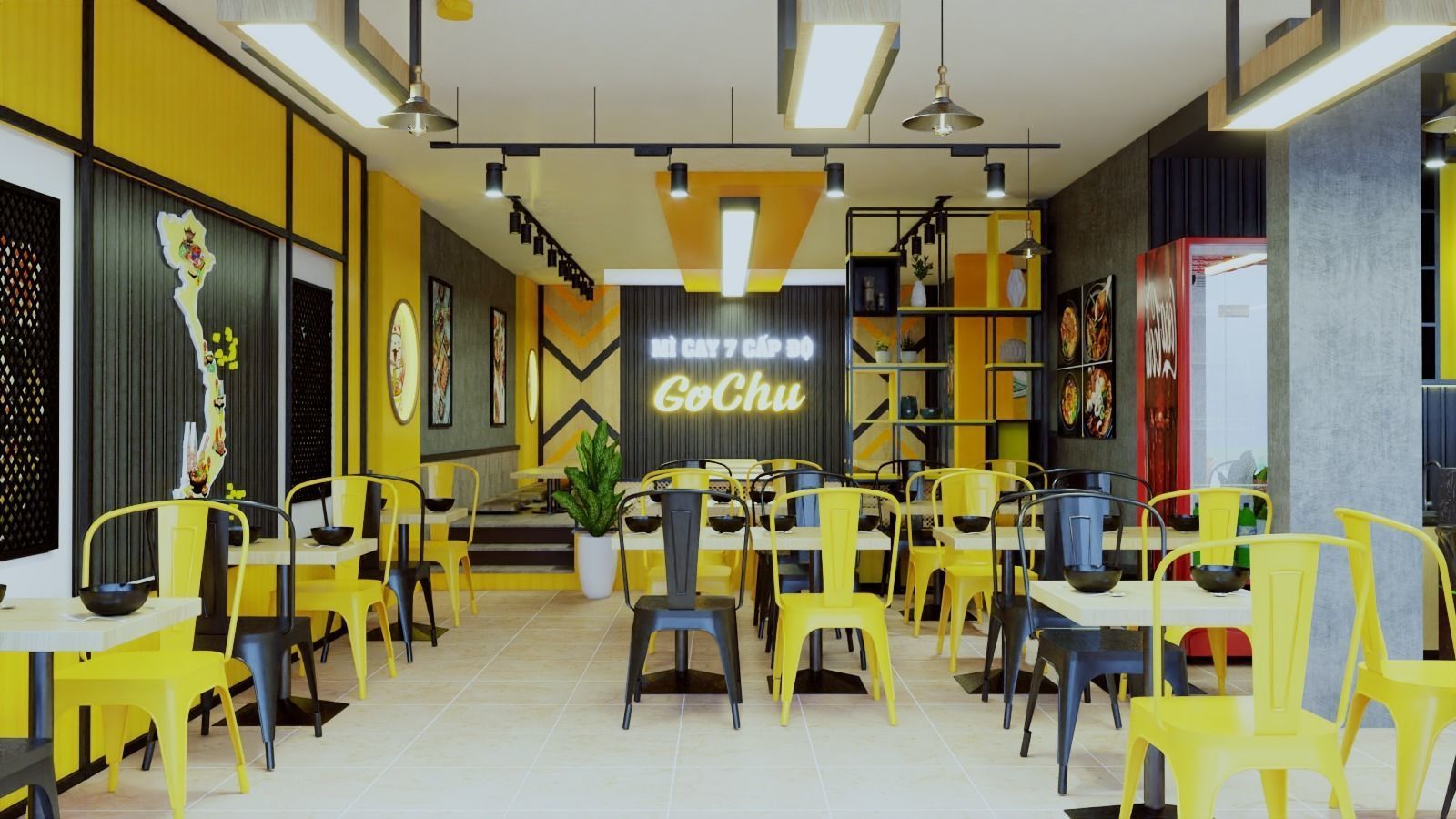 KOREAN NOODLES RESTAURANT 3D model_3