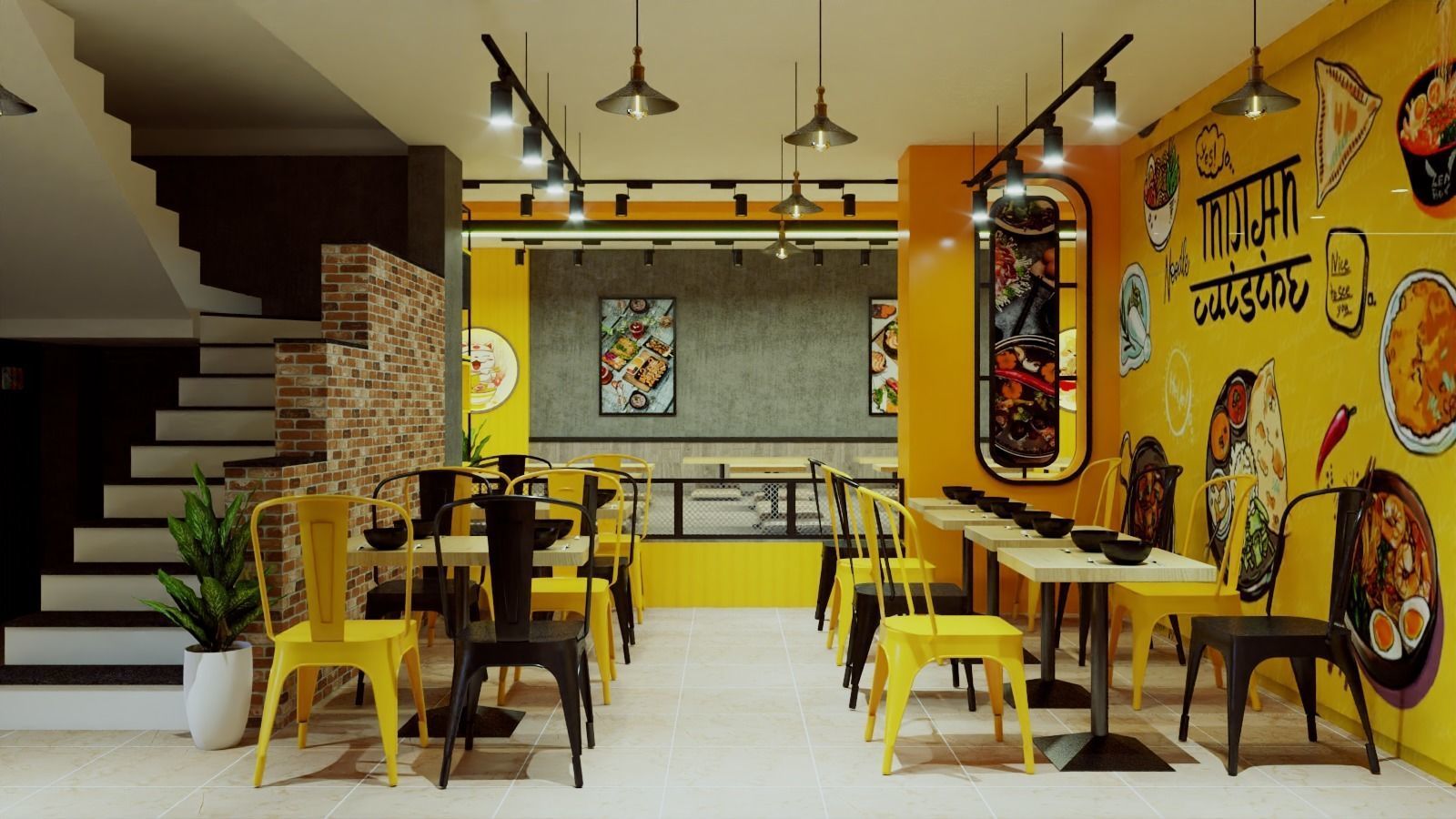 KOREAN NOODLES RESTAURANT 3D model_8