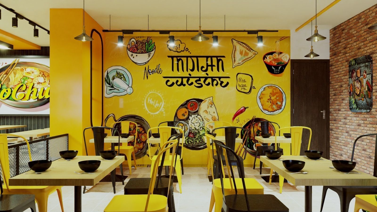 KOREAN NOODLES RESTAURANT 3D model_6