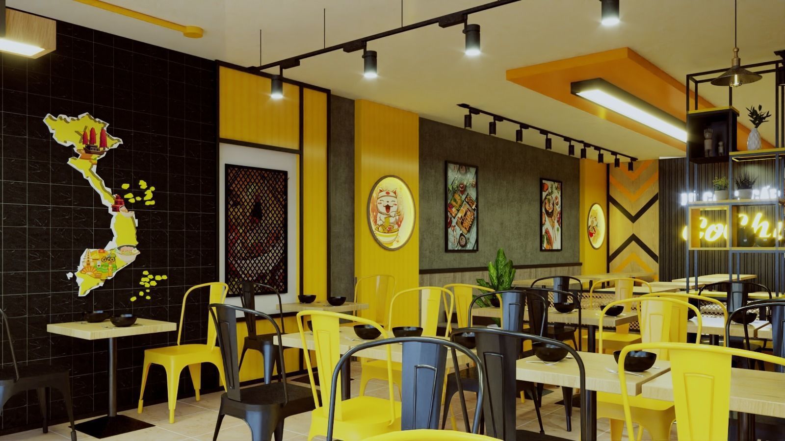 KOREAN NOODLES RESTAURANT 3D model_1