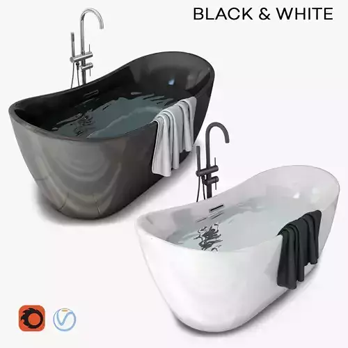 Bathtub Ferrano with detached mixer Ortis