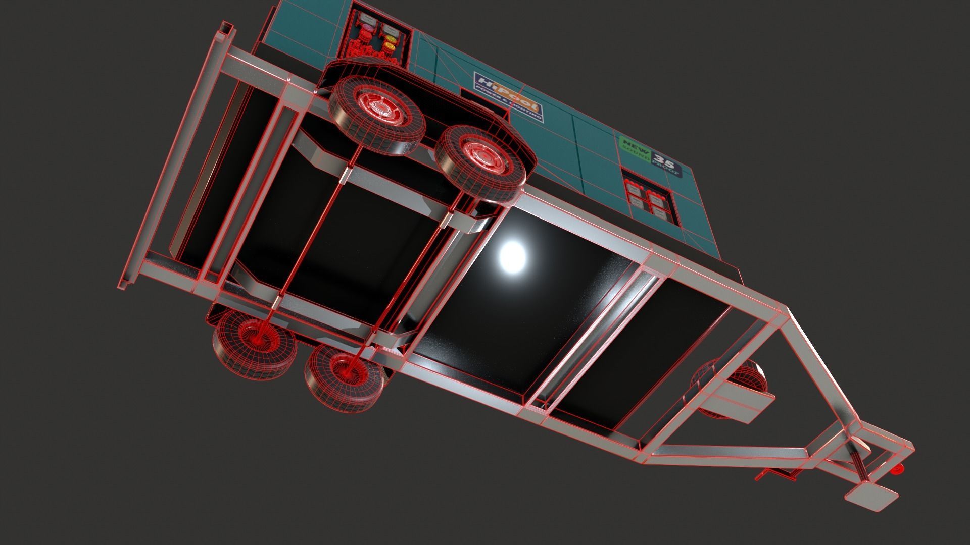 Generator Trailer Mounted 1A 3D model_12